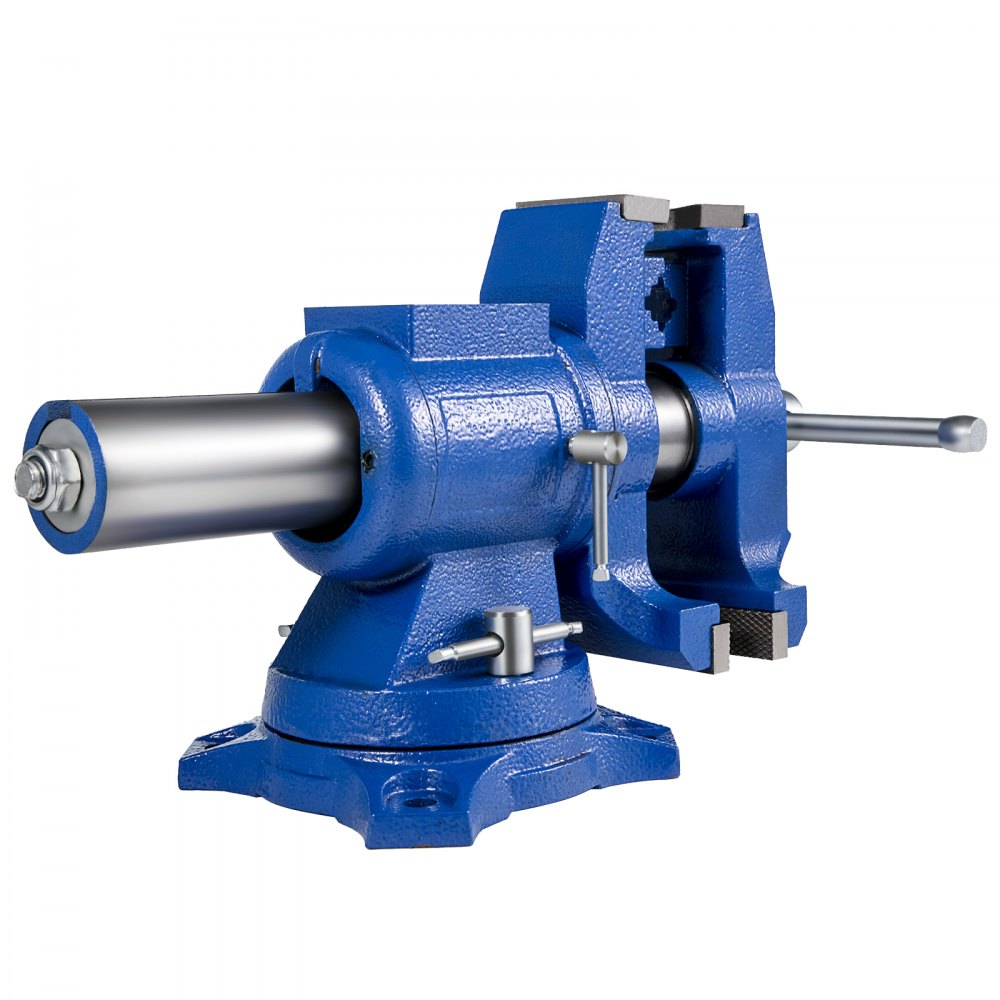 VEVOR 5" Heavy Duty Bench Vise, Double Swivel Rotating Vise Head/Body Rotates 360°,Pipe Vise Bench Vices 30Kn Clamping Force,for Clamping Fixing Equipment Home or Industrial Use