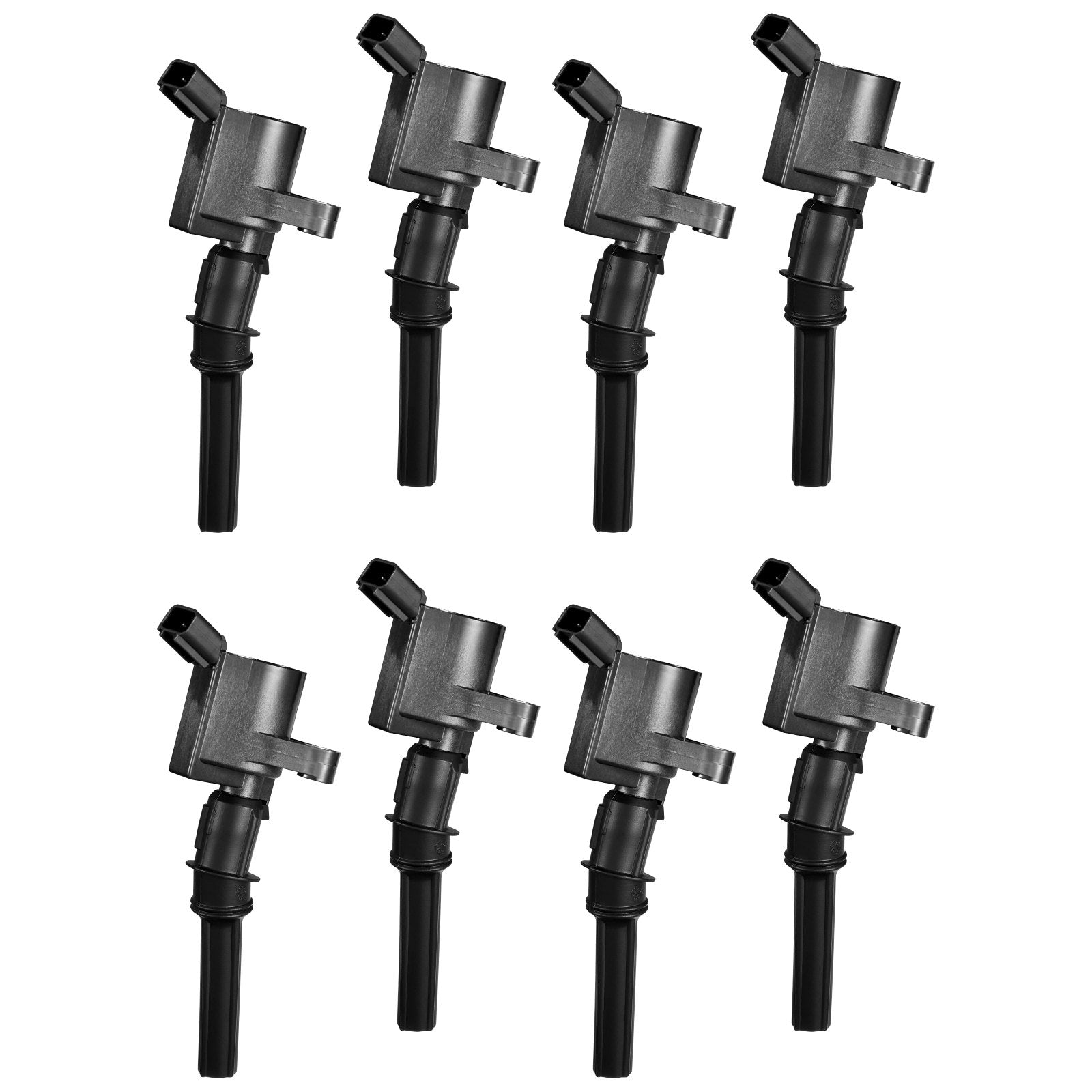 High-Efficiency Ignition Coil Pack Set of 8 for Ford & Lincoln - 4.6L 5.4L V8, 6.8L V10 Engines, Enhanced Compatibility & Performance