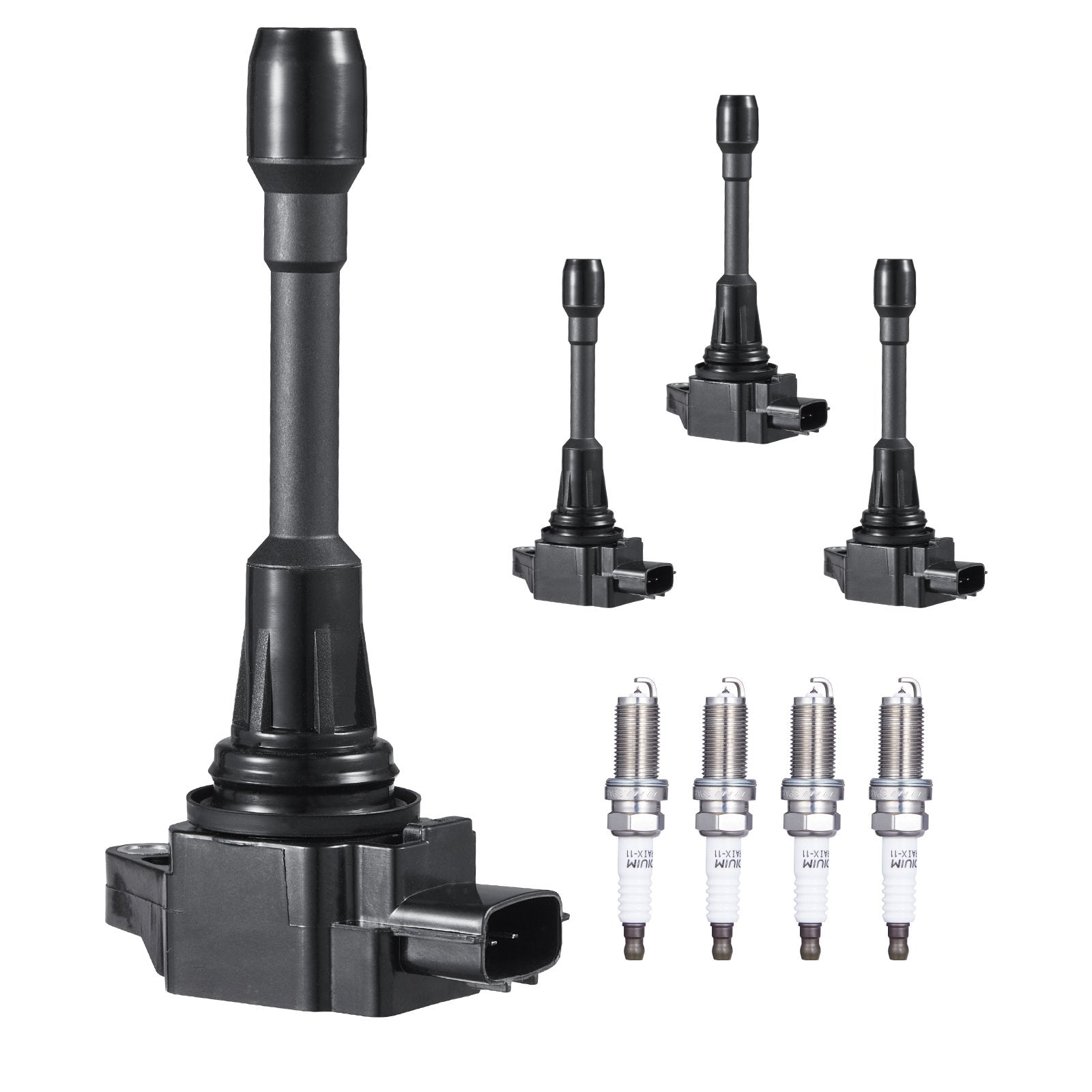High-Efficiency Ignition Coil Pack & Spark Plugs Set for Nissan Altima Versa Sentra Cube Rogue NV200 L4 Engines - Easy Install, Durable, Reliable