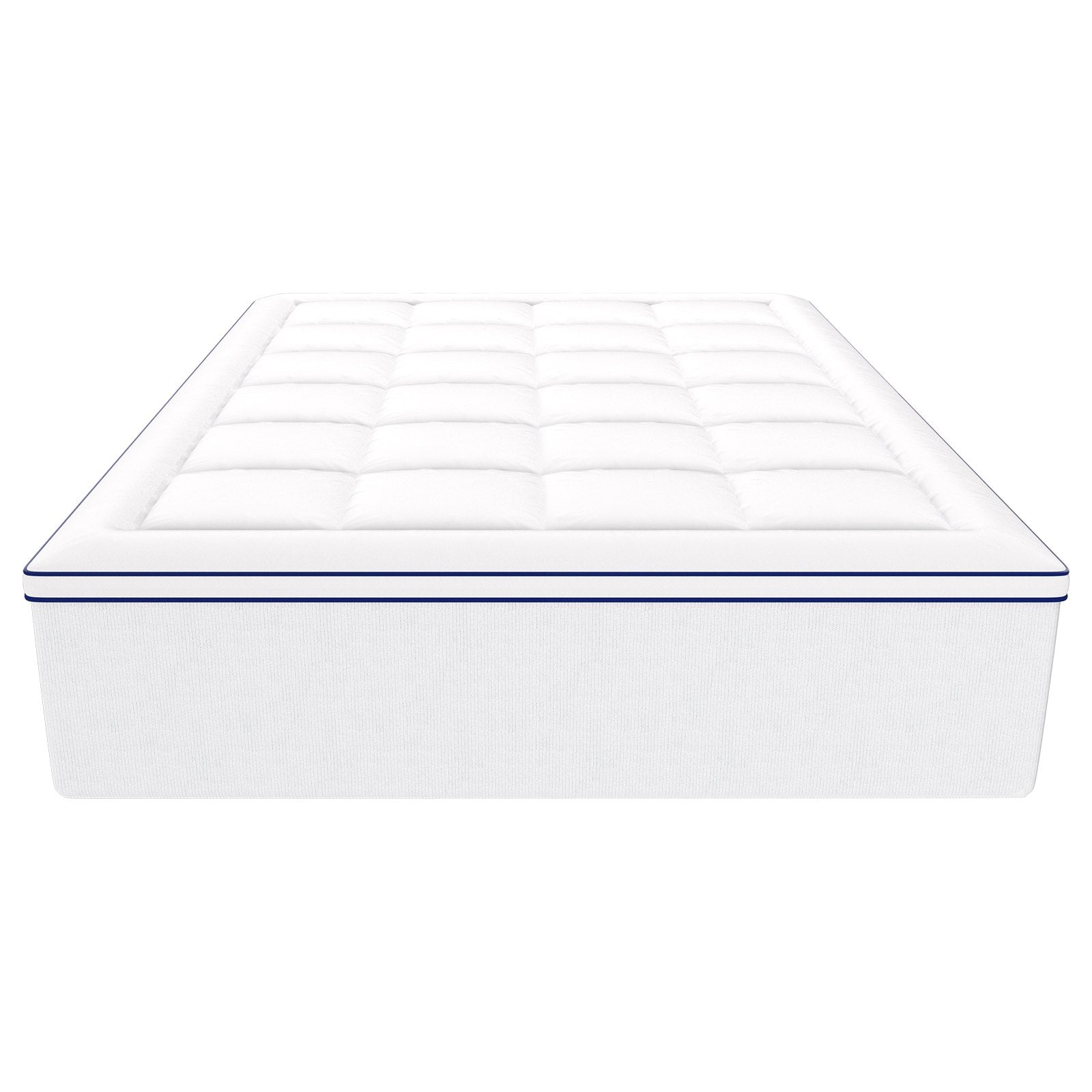 Queen Size 3" Memory Foam Mattress Topper - Ergonomic Pressure Relief, Cooling Comfort, Breathable, Washable, Ideal for Hot Sleepers