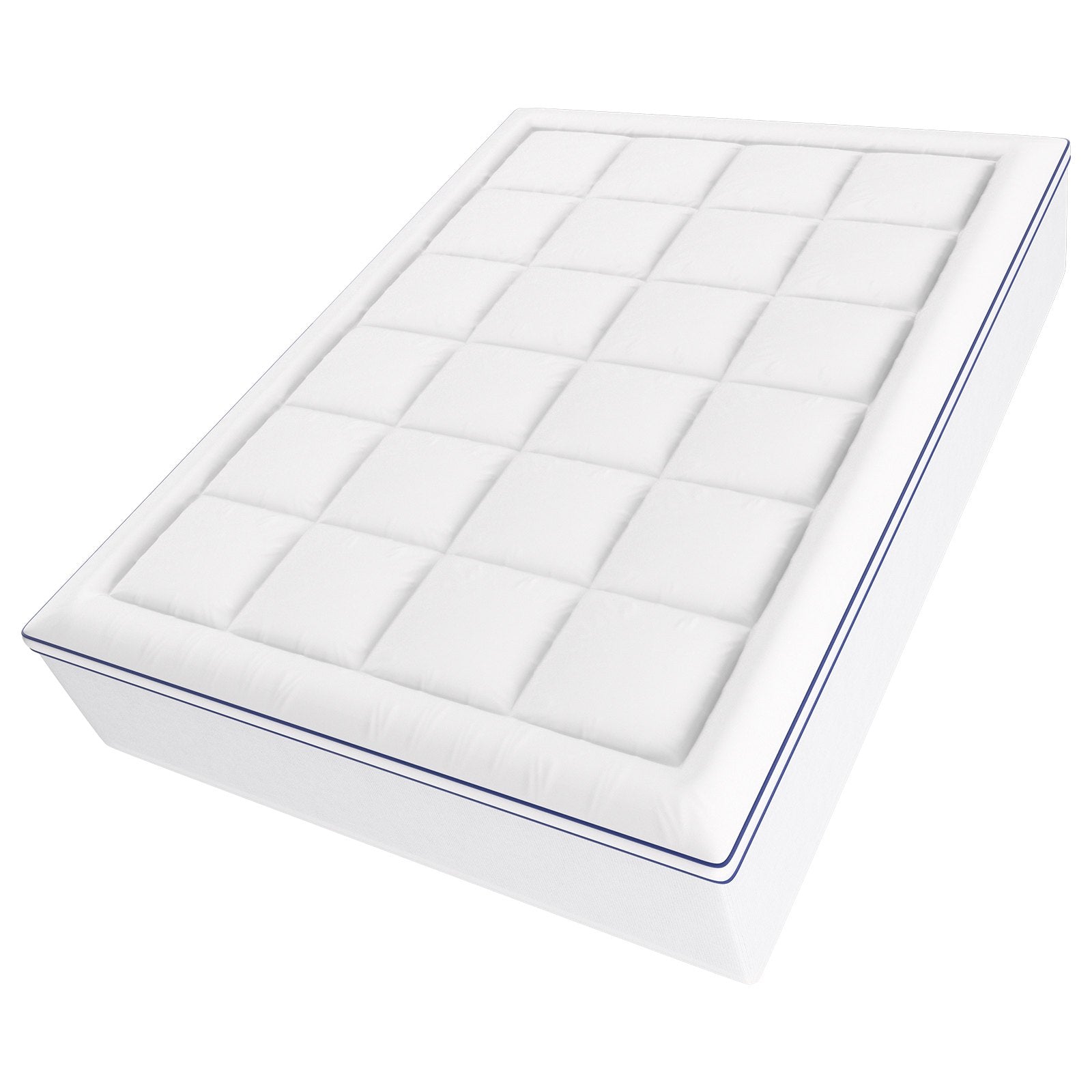 Queen Size 3" Memory Foam Mattress Topper - Ergonomic Pressure Relief, Cooling Comfort, Breathable, Washable, Ideal for Hot Sleepers
