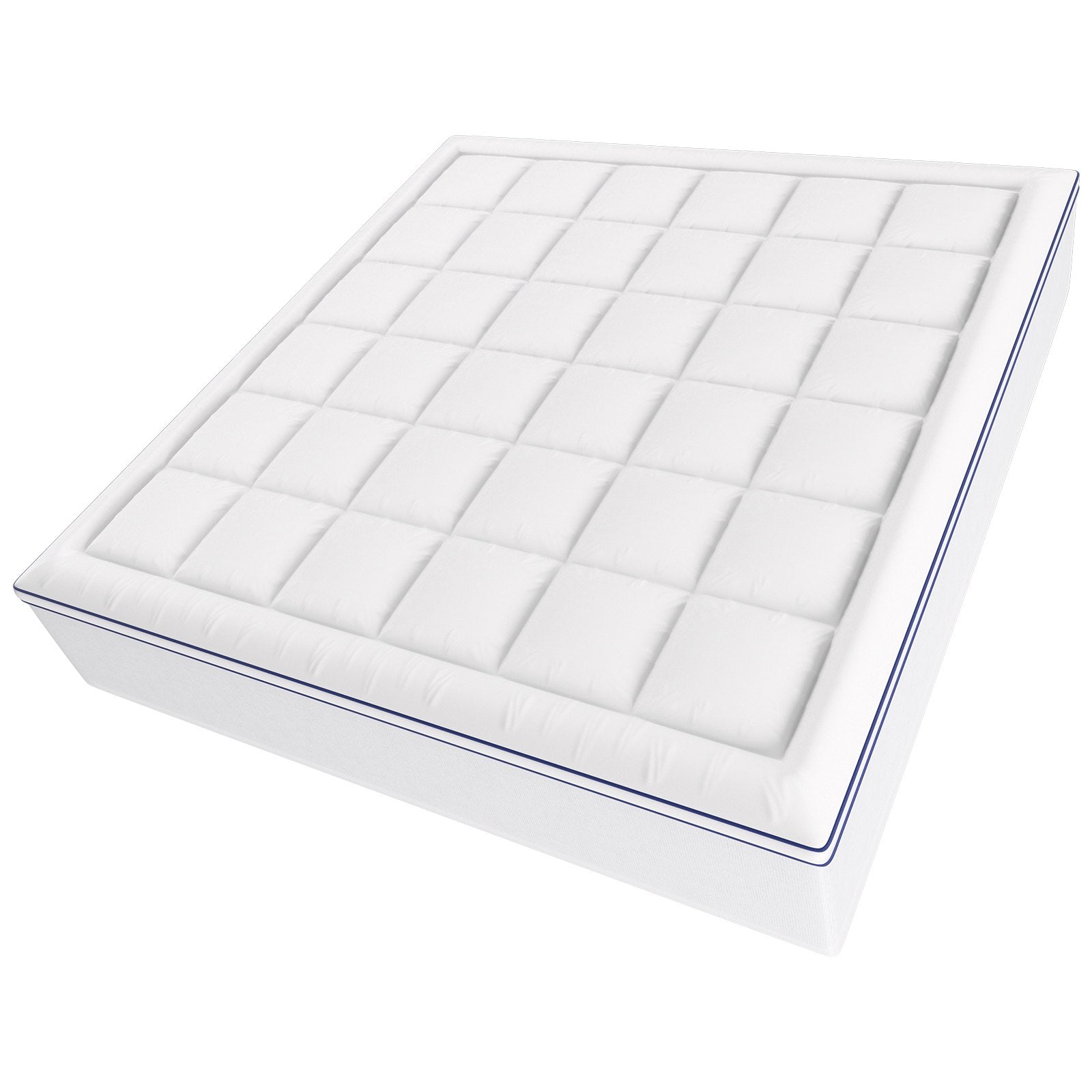 King Size 4" Memory Foam Mattress Topper with Cooling Gel, Pressure Relief, Washable & Breathable for Hot Sleepers, Fits 8"-21" Mattresses