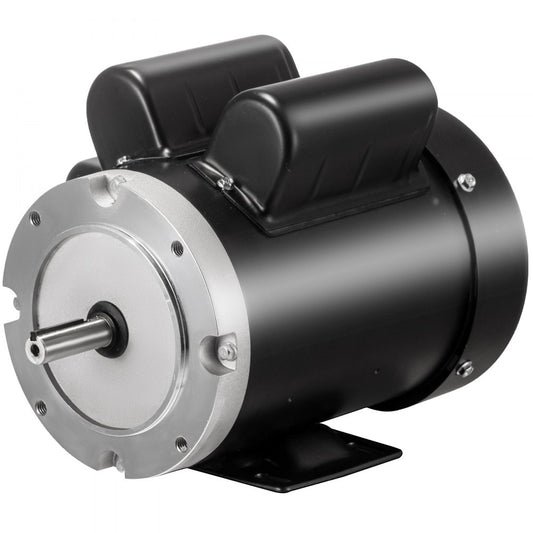 VEVOR 115V 230 V Electric Motor 56C Frame 1.5 hp Electric Motor 1725 RPM Single Phase Electric Motor 5/8 Inch Keyed Shaft for the Matching of Water Pumps
