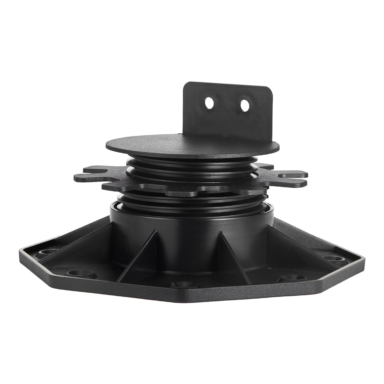 Adjustable Deck Blocks 12 PCS - 2000lbs Capacity, Plastic Pedestal Paver for Wood, Concrete, Metal - 1.18-2.36 Inch Height, Shed Foundation Base