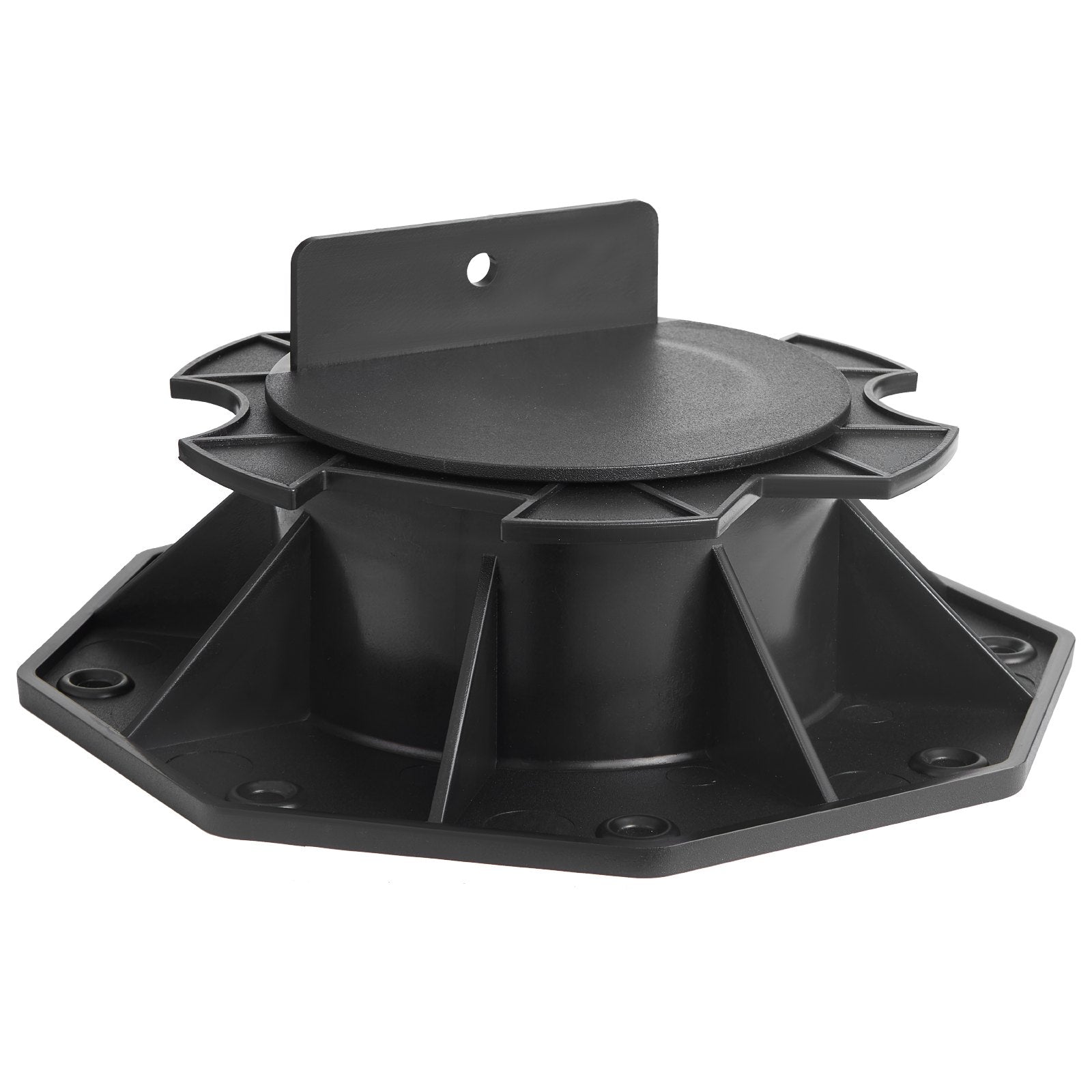 12 Pack Adjustable Deck Blocks - Heavy Duty 2000lbs Load Capacity, Plastic Pedestal Paver for Shed Base, Wood, Concrete, Metal, 2.36-5.31 Inch Height, Versatile and Easy Installation