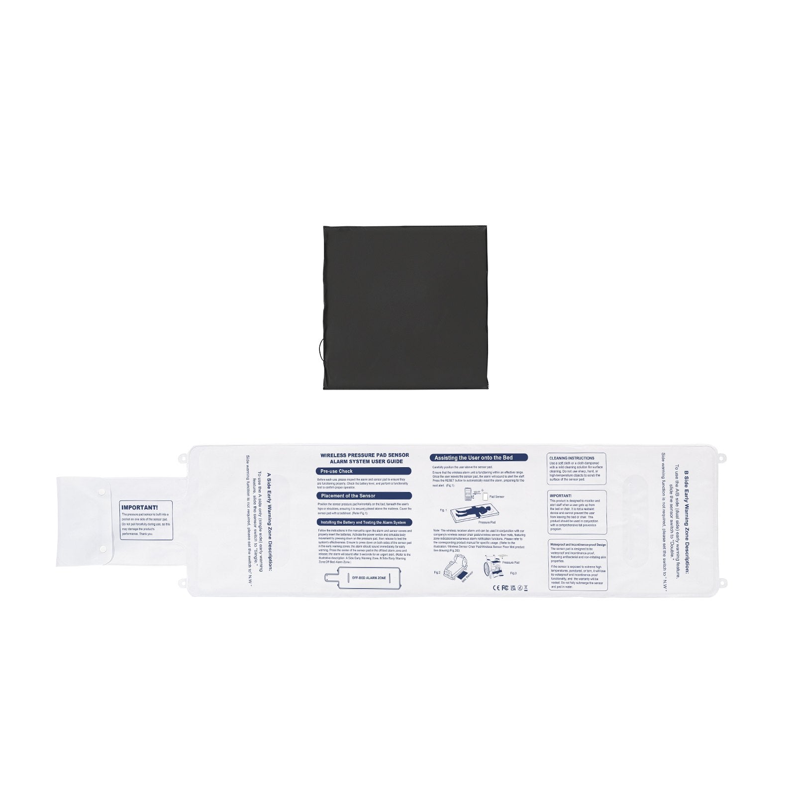 Wireless Early Alert Bed and Chair Alarm System with Call Button & Pager for Elderly Safety, Dementia Care, Fall Prevention, and Reliable Monitoring