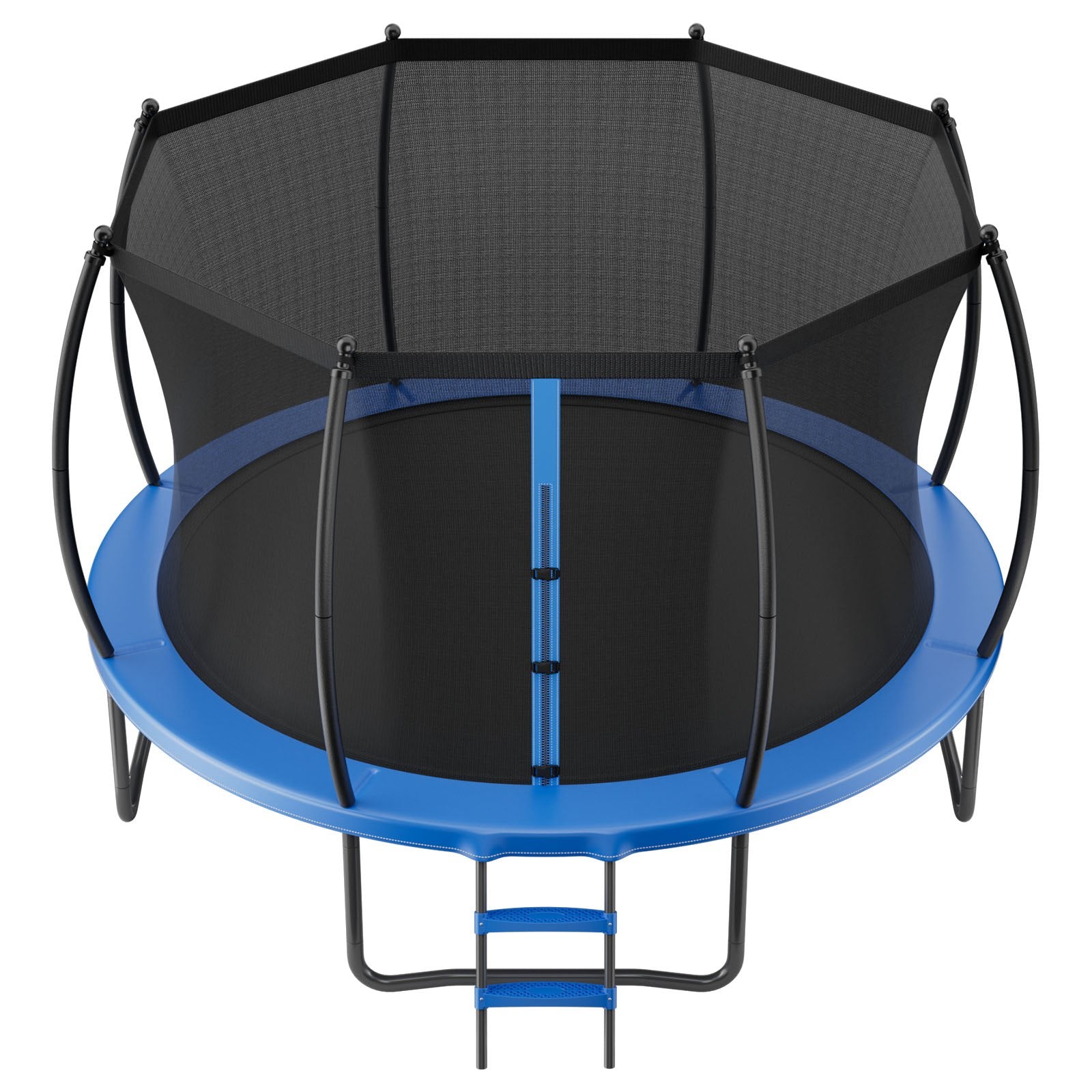 12FT Outdoor Trampoline with Enclosure Net, ASTM Certified, 400 lbs Capacity, Rust-Resistant for Kids & Adults, Ideal Backyard Fun
