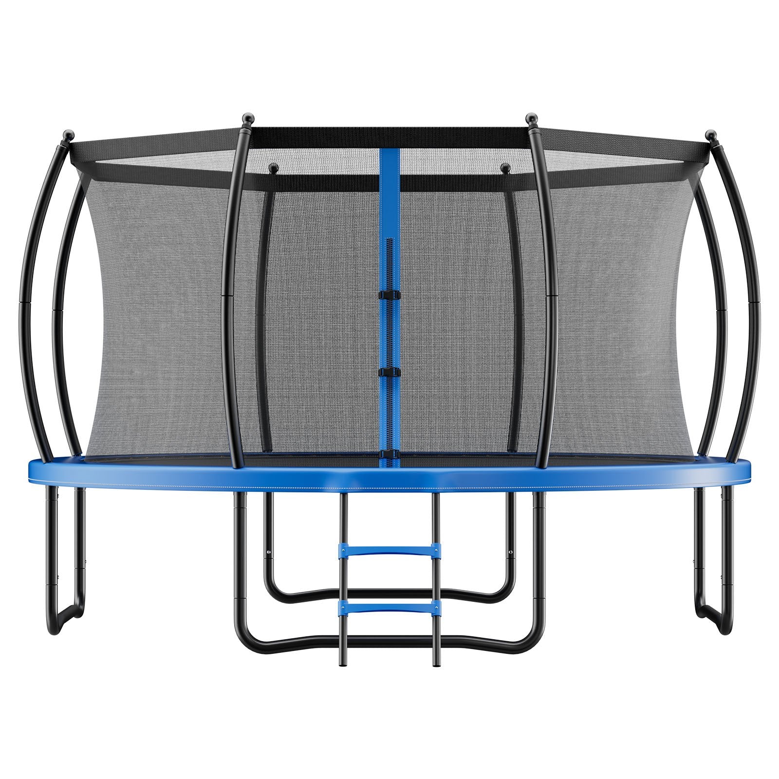 10FT Outdoor Trampoline with Enclosure Net, ASTM Certified, Heavy-Duty Anti-Rust Design, Perfect for Kids & Adults, 265 lbs Capacity