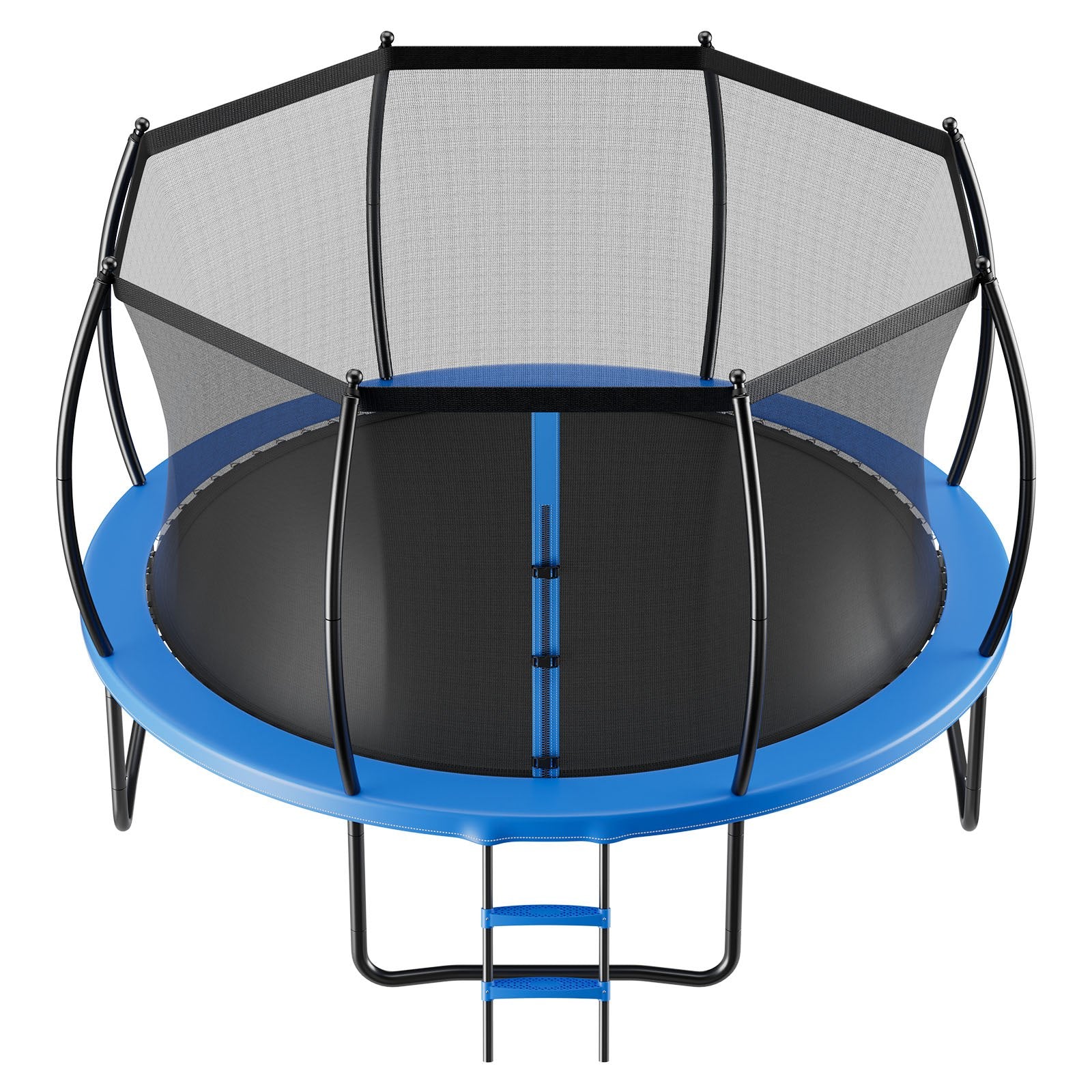 10FT Outdoor Trampoline with Enclosure Net, ASTM Certified, Heavy-Duty Anti-Rust Design, Perfect for Kids & Adults, 265 lbs Capacity