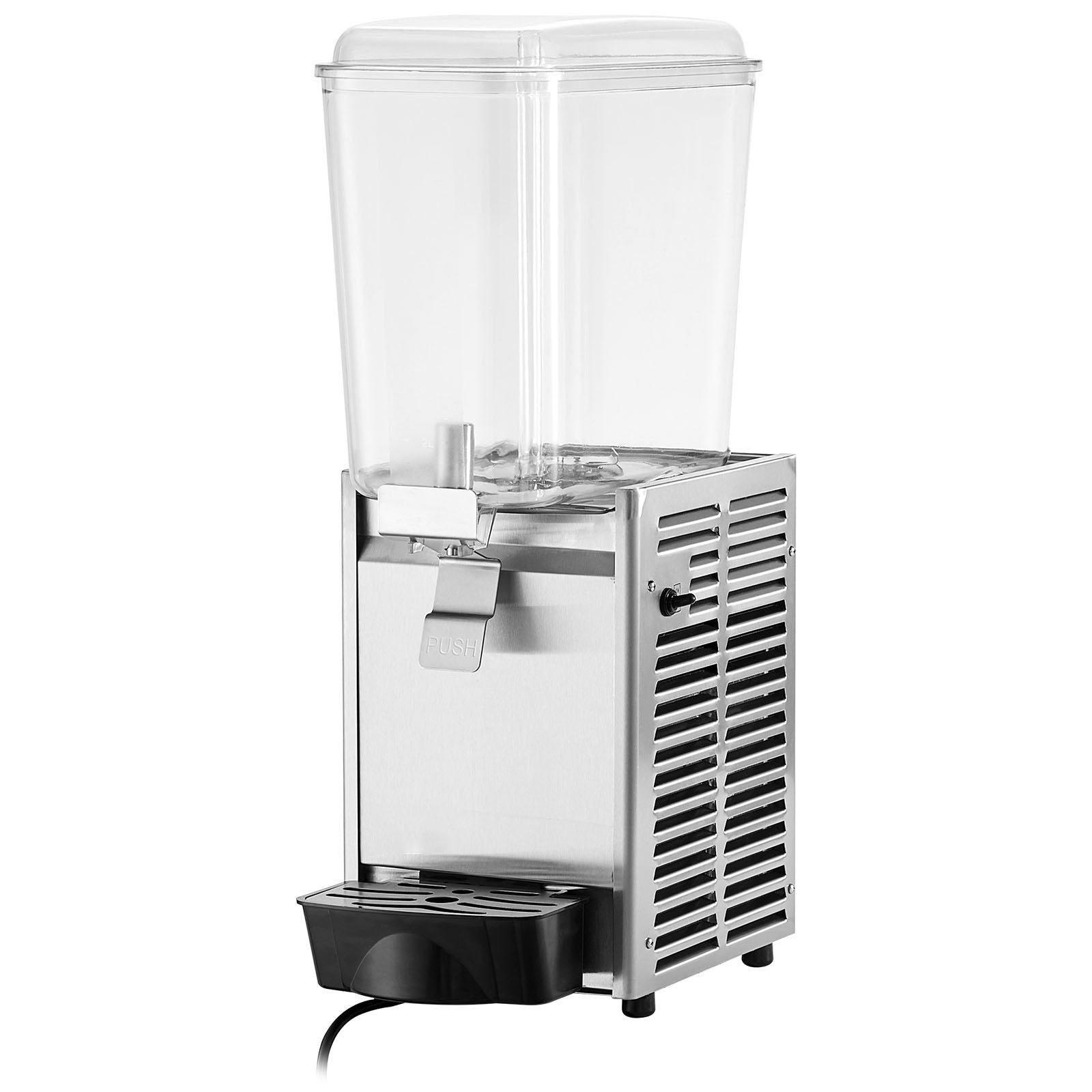 High-Capacity 18L Commercial Beverage Dispenser with Thermostat Control, Stainless Steel Ice Tea & Juice Machine for Restaurants & Events