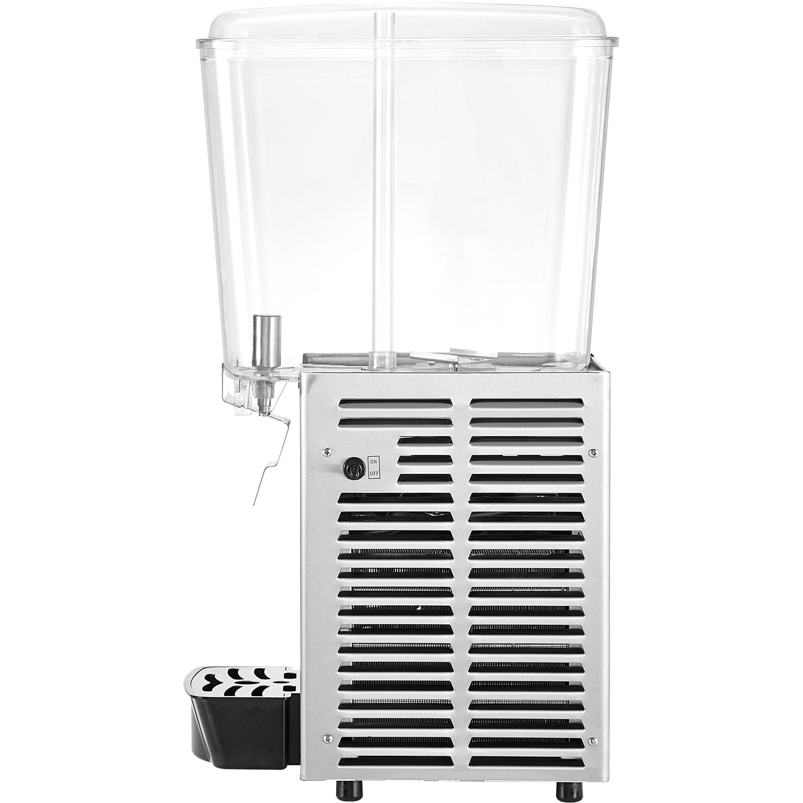 High-Capacity 18L Commercial Beverage Dispenser with Thermostat Control, Stainless Steel Ice Tea & Juice Machine for Restaurants & Events