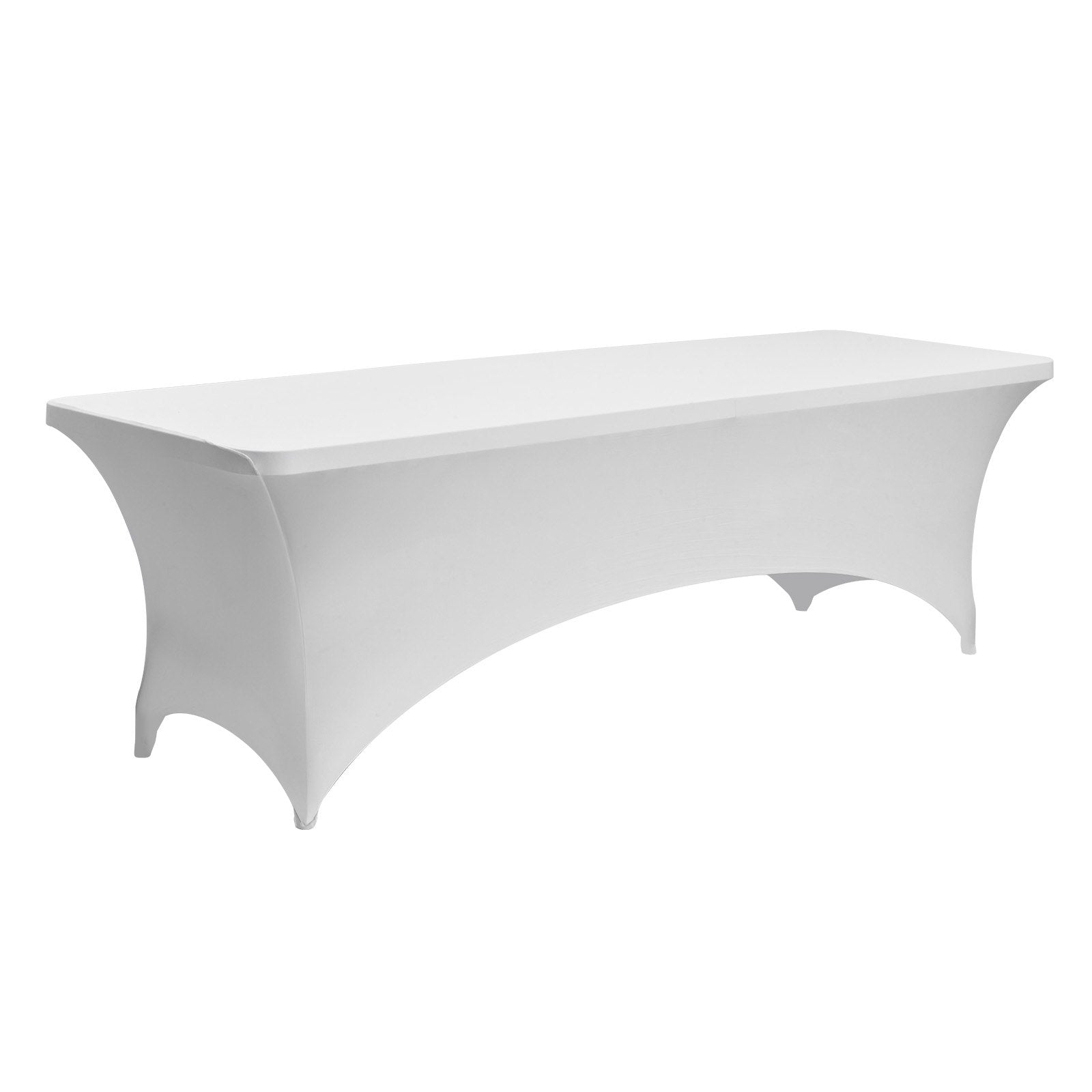 6 Pack Stretchable Spandex Tablecloths for 8FT Tables, Wrinkle-Resistant, Washable Covers for Weddings, Parties, Banquets, Events, Festivals