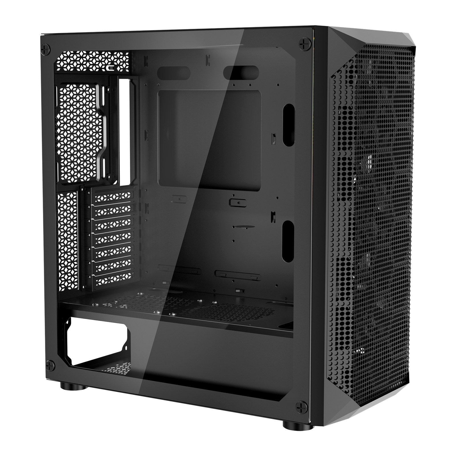 Premium Full-Tower Gaming PC Case with High-Airflow, Magnetic Dust Filter, 3 PWM Fans, E-ATX/ATX/ITX Support, Extensive Cable Management