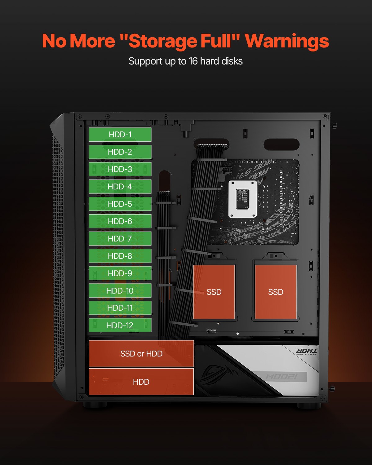 Mid-Tower PC Gaming Case with High-Airflow, Tempered Glass, Dust Filter, 4 Fans, Cable Management, ATX/M-ATX/ITX Compatible