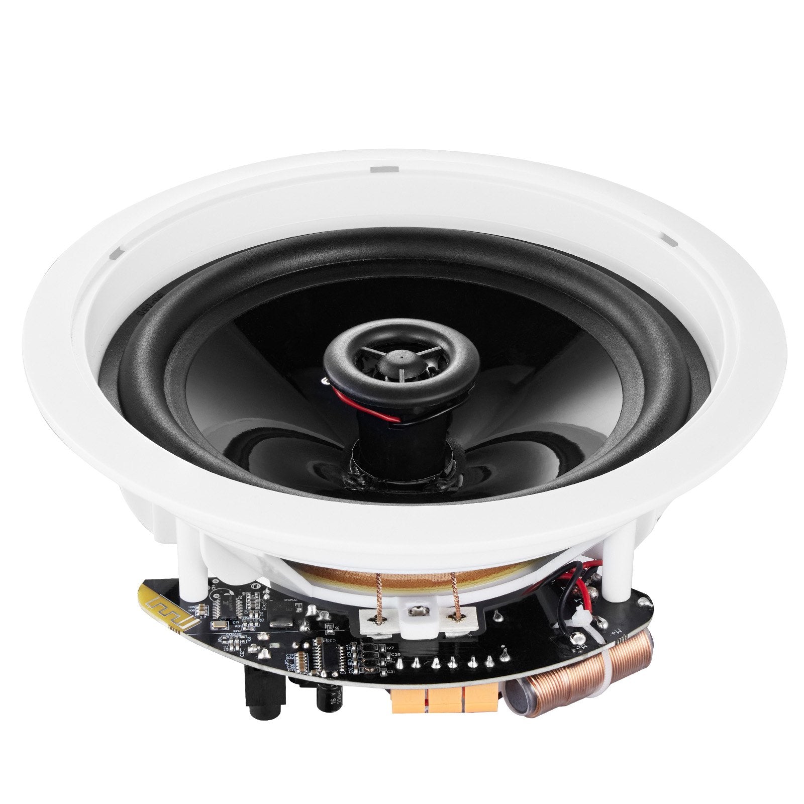 2 Pcs 6.5'' Bluetooth Ceiling Speakers, 150W, High Sensitivity 89dB, Easy Install for Home, Kitchen, Bedroom, Outdoor Porches