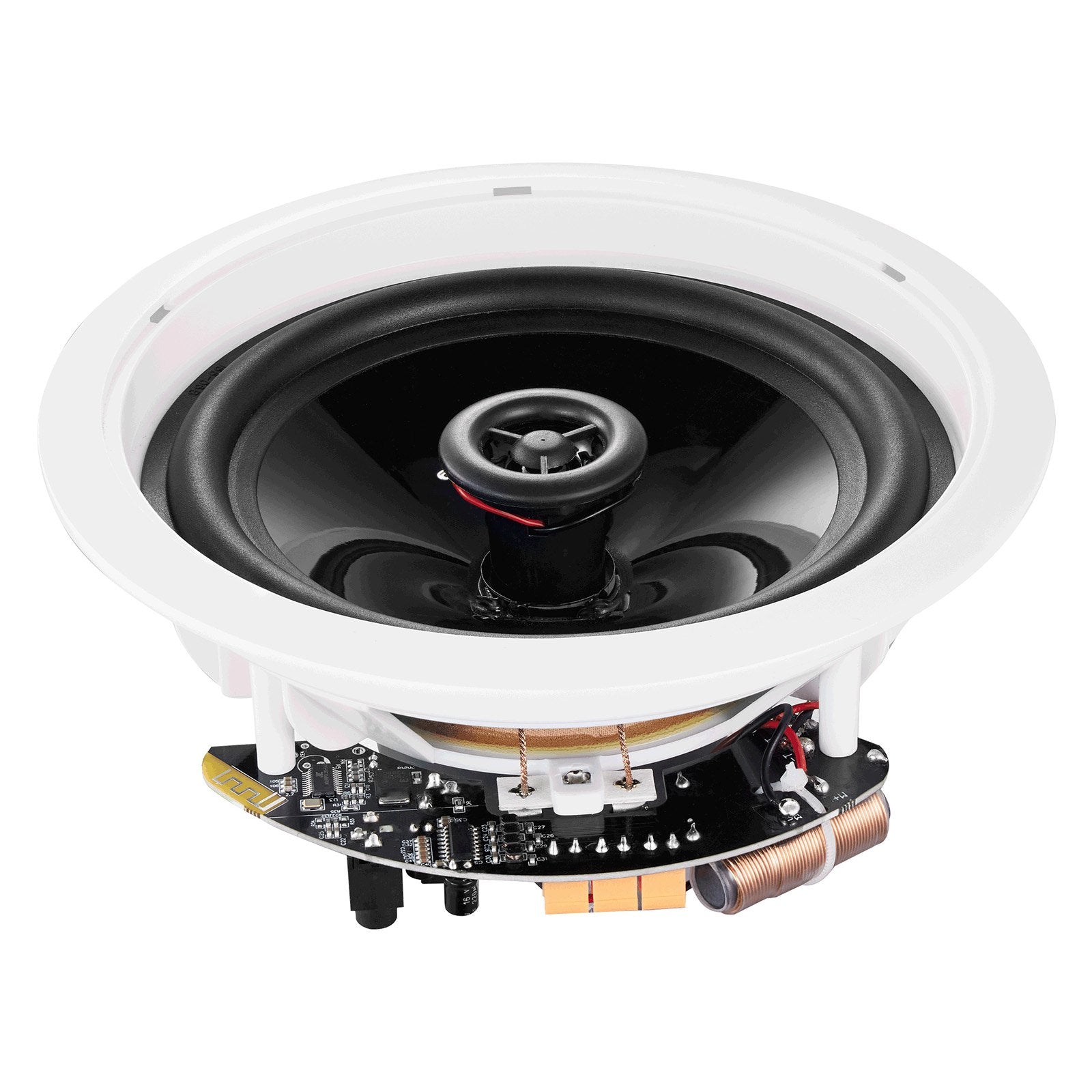 4 Pack 6.5'' Bluetooth Ceiling & Wall Speakers, 150W, 8Ω, 89dB, Ideal for Home, Kitchen, Living Room, Bedroom, Outdoor Porch Audio System