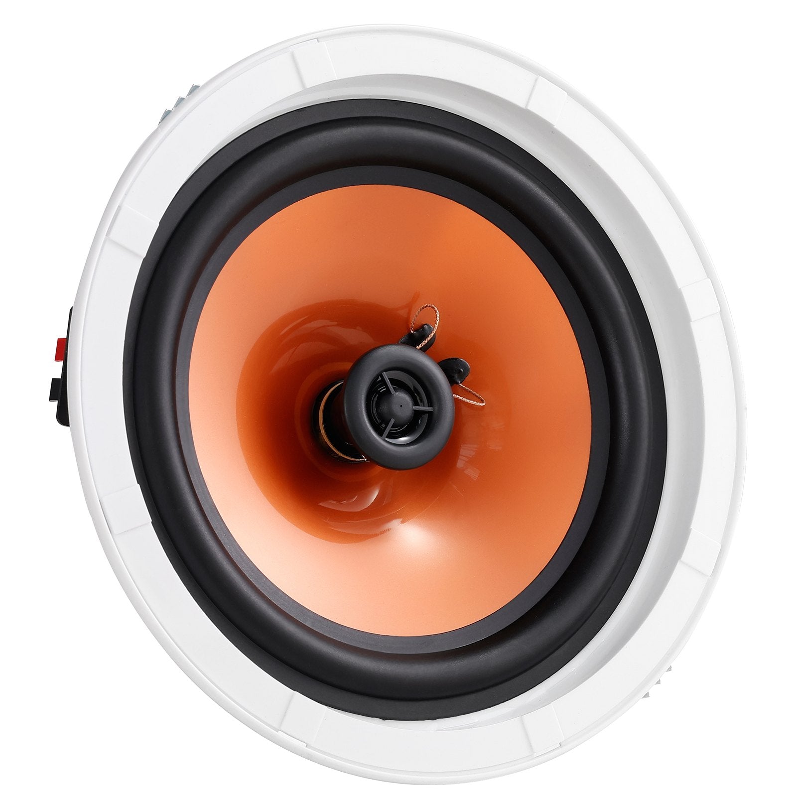 4-Pack 8-Inch 100W Flush Mount Ceiling & Wall Speakers System, 8Ω Impedance, 89dB Sensitivity for Indoor & Outdoor Use