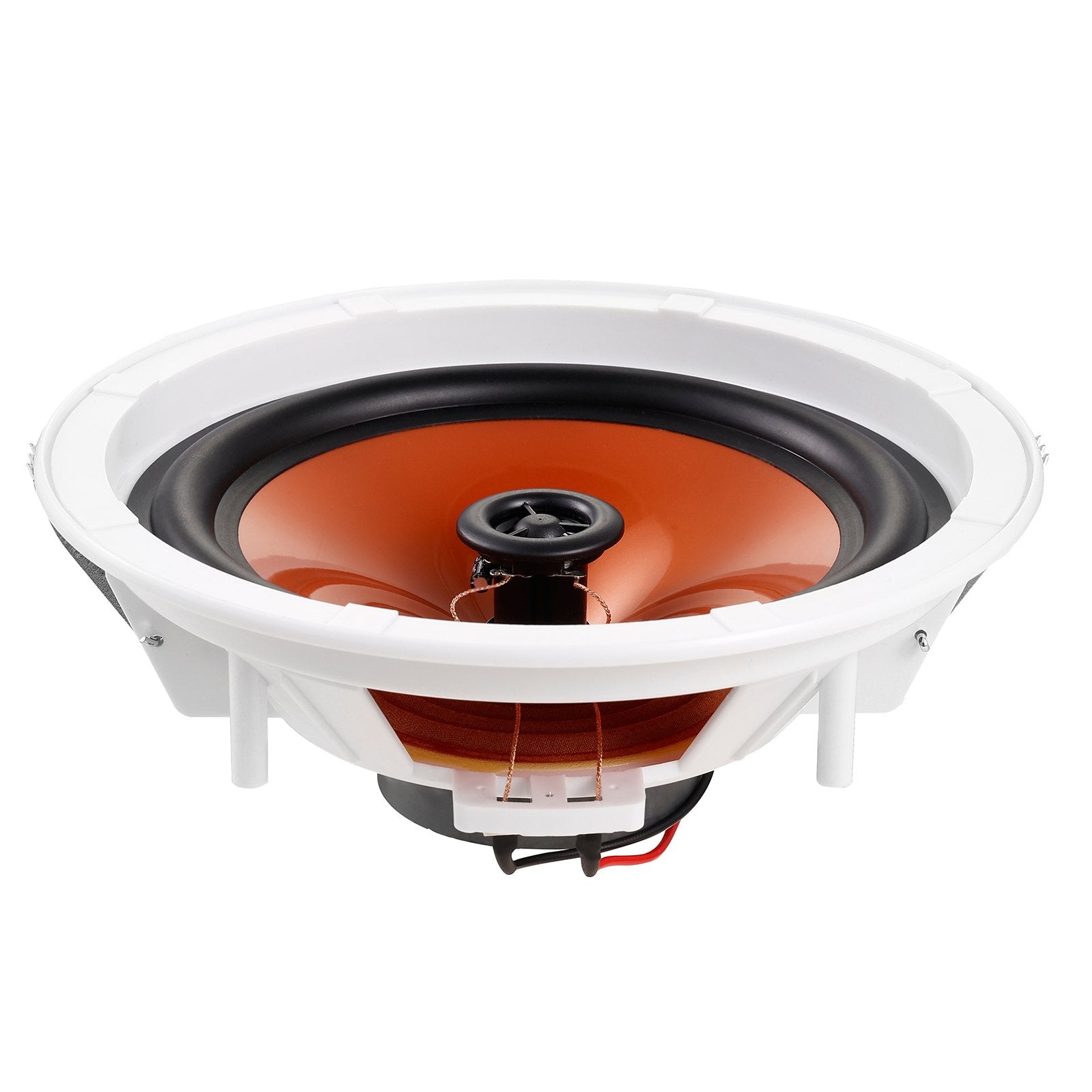 4-Pack 8-Inch 100W Flush Mount Ceiling & Wall Speakers System, 8Ω Impedance, 89dB Sensitivity for Indoor & Outdoor Use