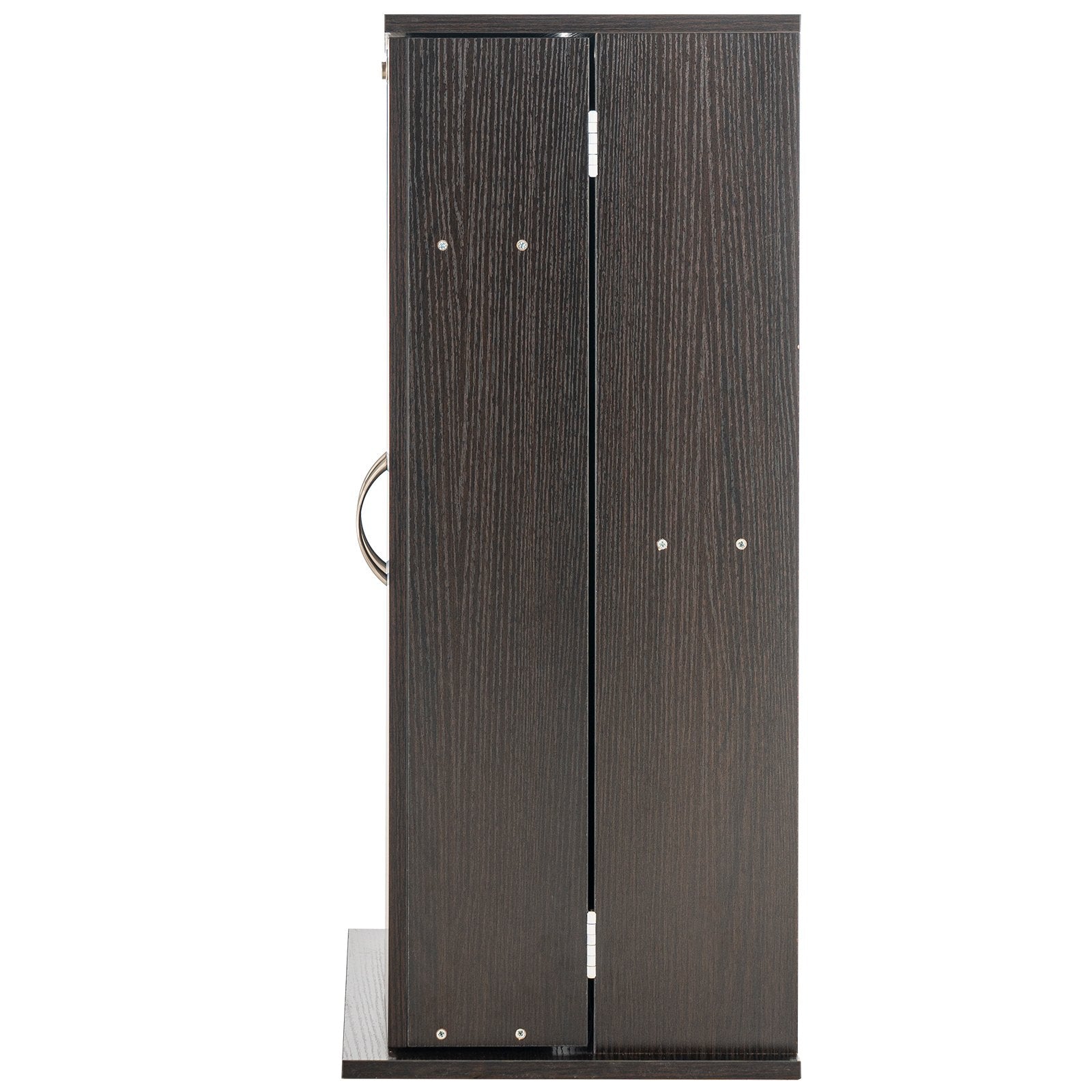 Espresso Media Storage Cabinet with Adjustable Shelves - Organize & Protect 576 CDs, DVDs, Games - Anti-Tip Design, Multi-Functional, Easy Assembly