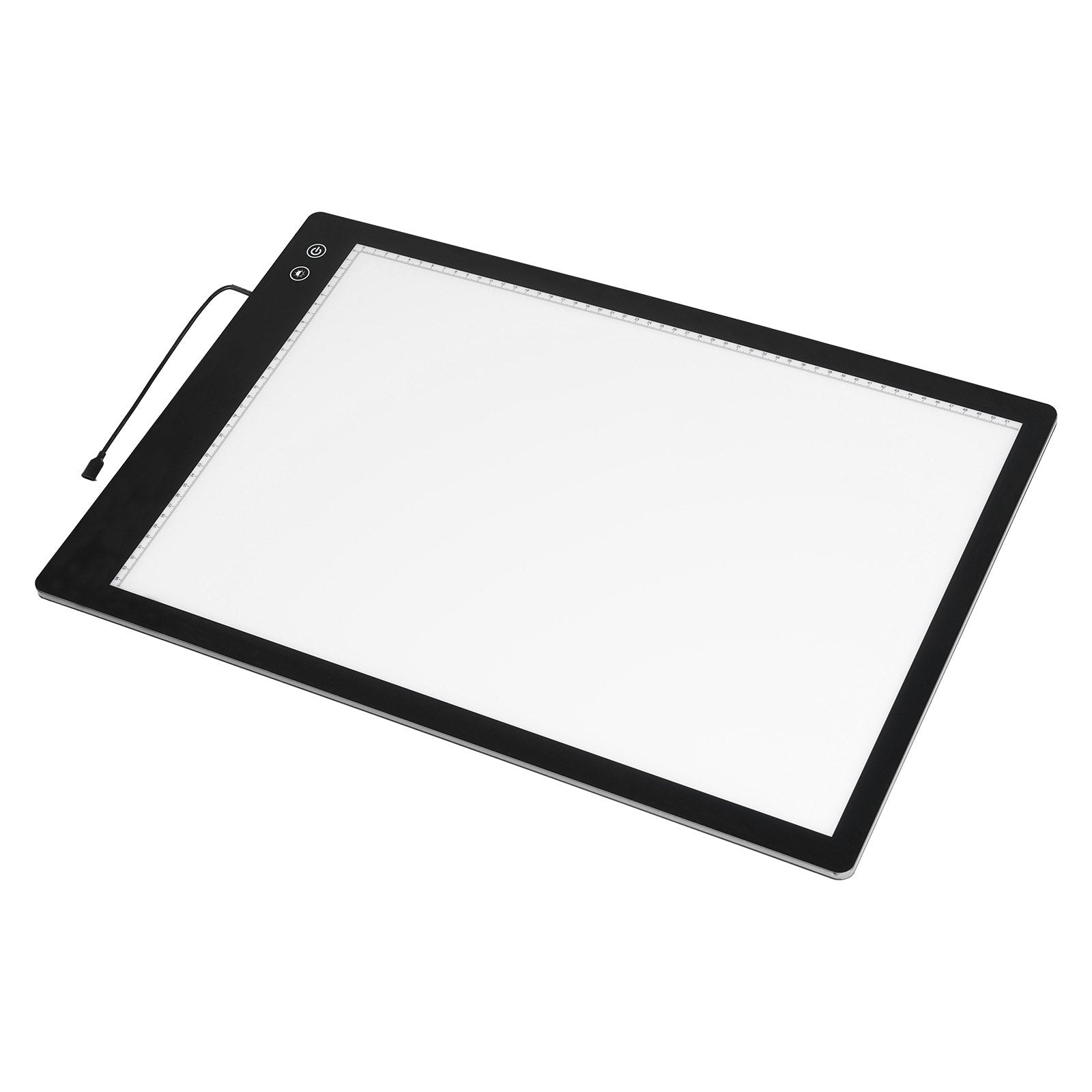 Rechargeable A2 LED Light Pad with 6-Level Dimmable Brightness for Tracing, Diamond Painting, Sketching, Animation, and Stenciling - Portable, Eye-Care, Type-C Charging, Black
