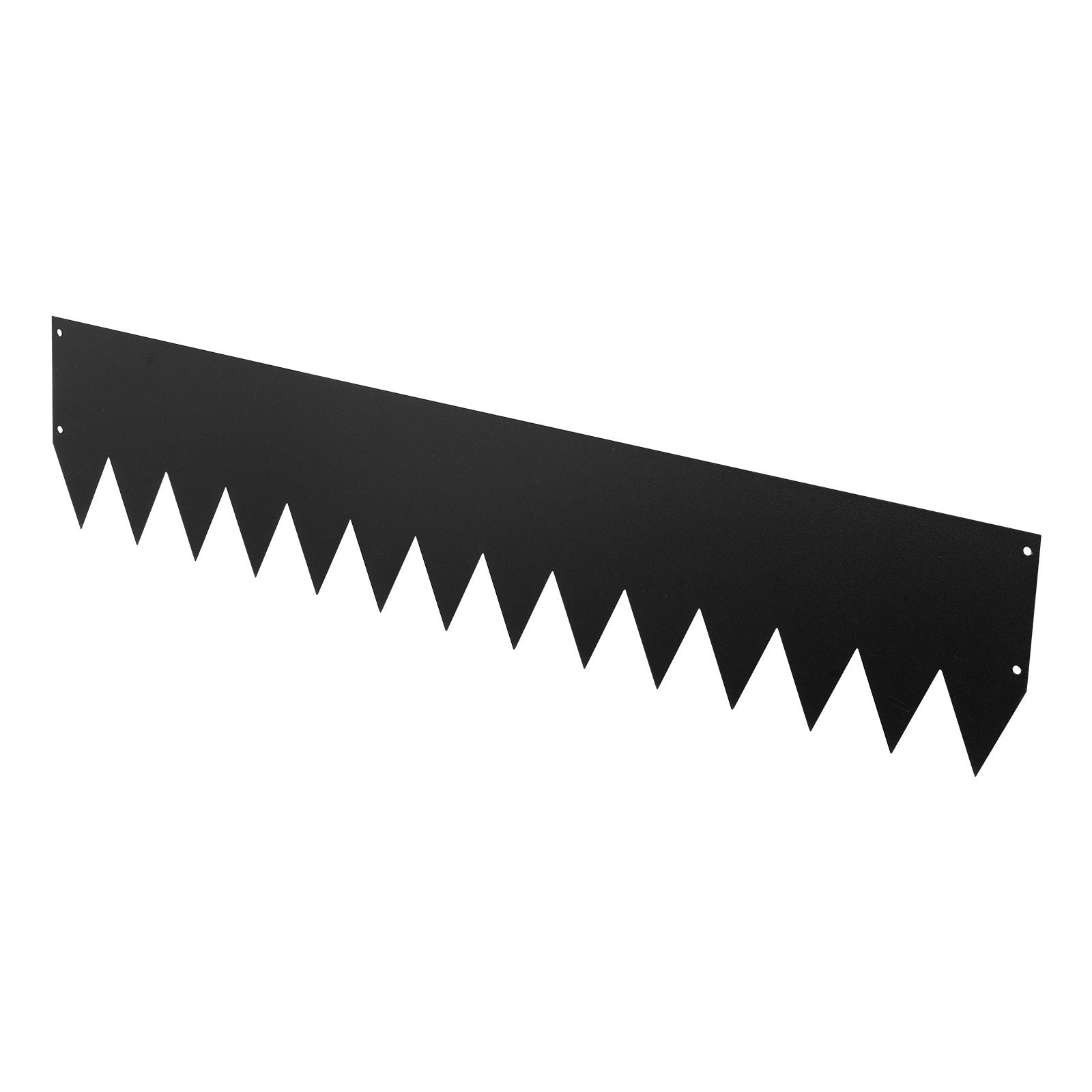 Heavy Duty Galvanized Steel Landscape Edging 24-Pack, 40x8 Inch with 26 Mounting Clips for Garden Borders, Flower Beds, Pathways, Black