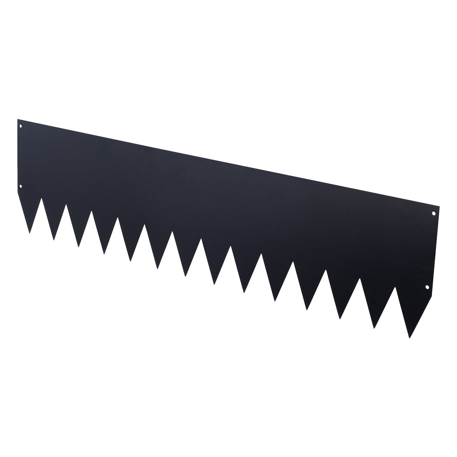 Durable Black Galvanized Steel Landscape Edging, 6-Pack - 40x10 Inch with Wavy Teeth, Perfect for Garden Borders and Pathways, Easy Installation