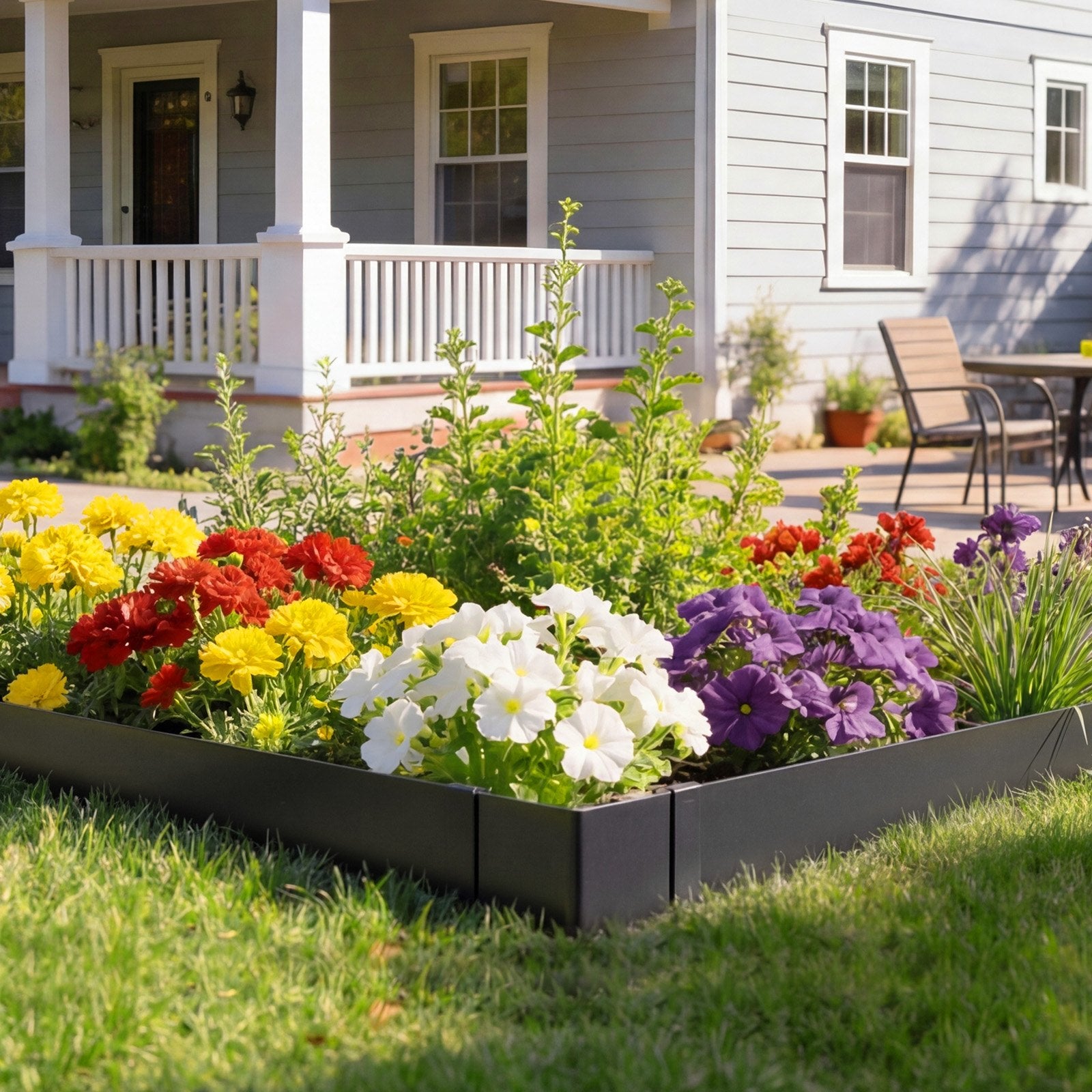 Heavy Duty Galvanized Steel Landscape Edging, 30-Pack 40" x 6" with 32 Clips, Metal Garden Edge Border for Flower Beds & Pathways