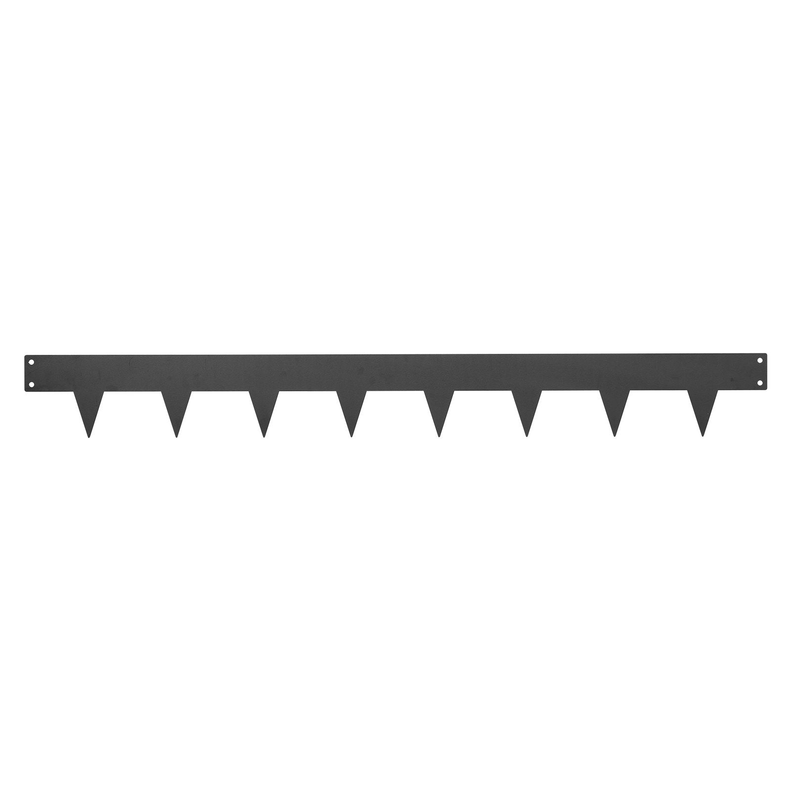 Heavy Duty Galvanized Steel Garden Edging, 10-Pack, 40x4.5 Inch with 11 Clips for Landscaping, Flower Beds, and Yard Pathways, Black Border