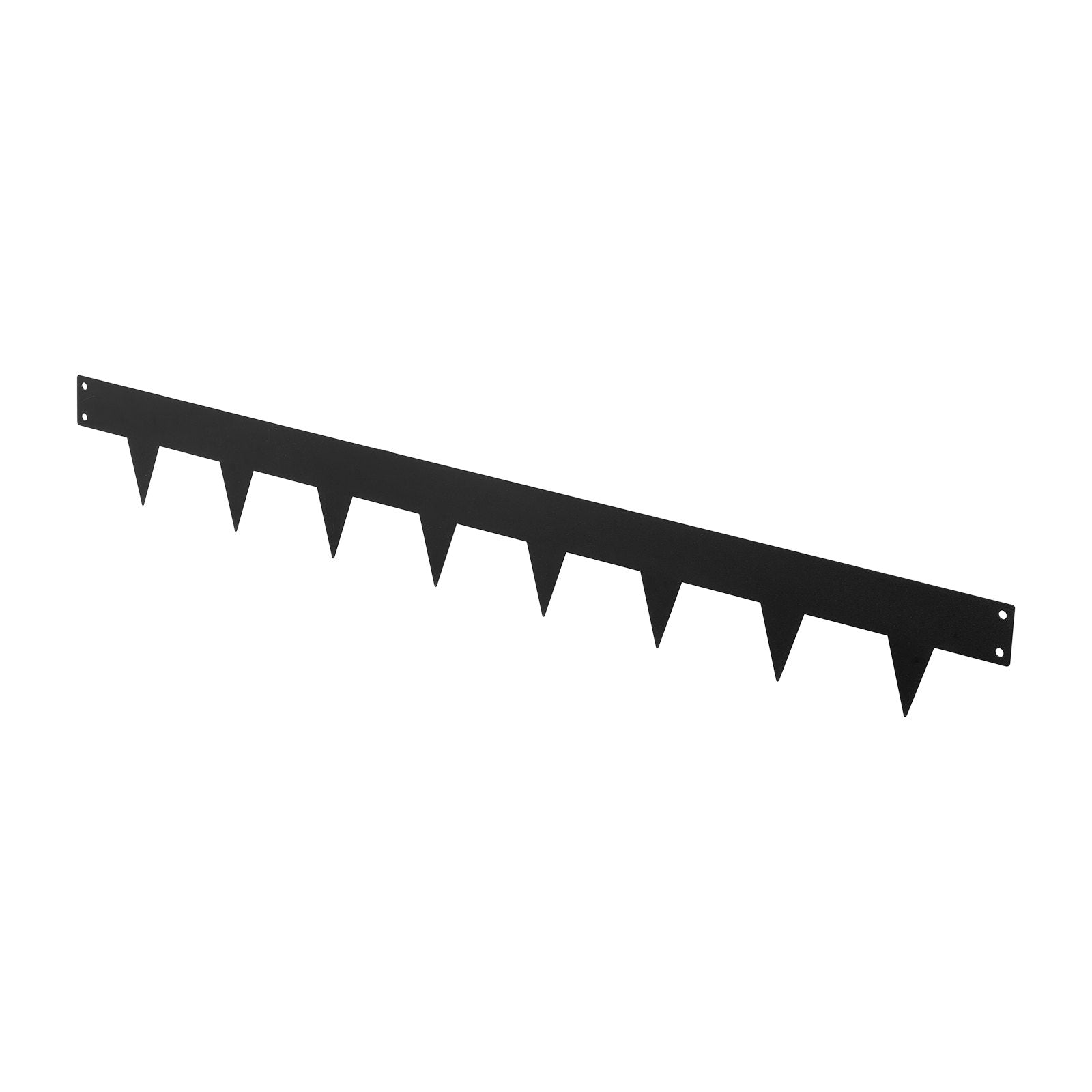 Heavy Duty Galvanized Steel Garden Edging, 10-Pack, 40x4.5 Inch with 11 Clips for Landscaping, Flower Beds, and Yard Pathways, Black Border