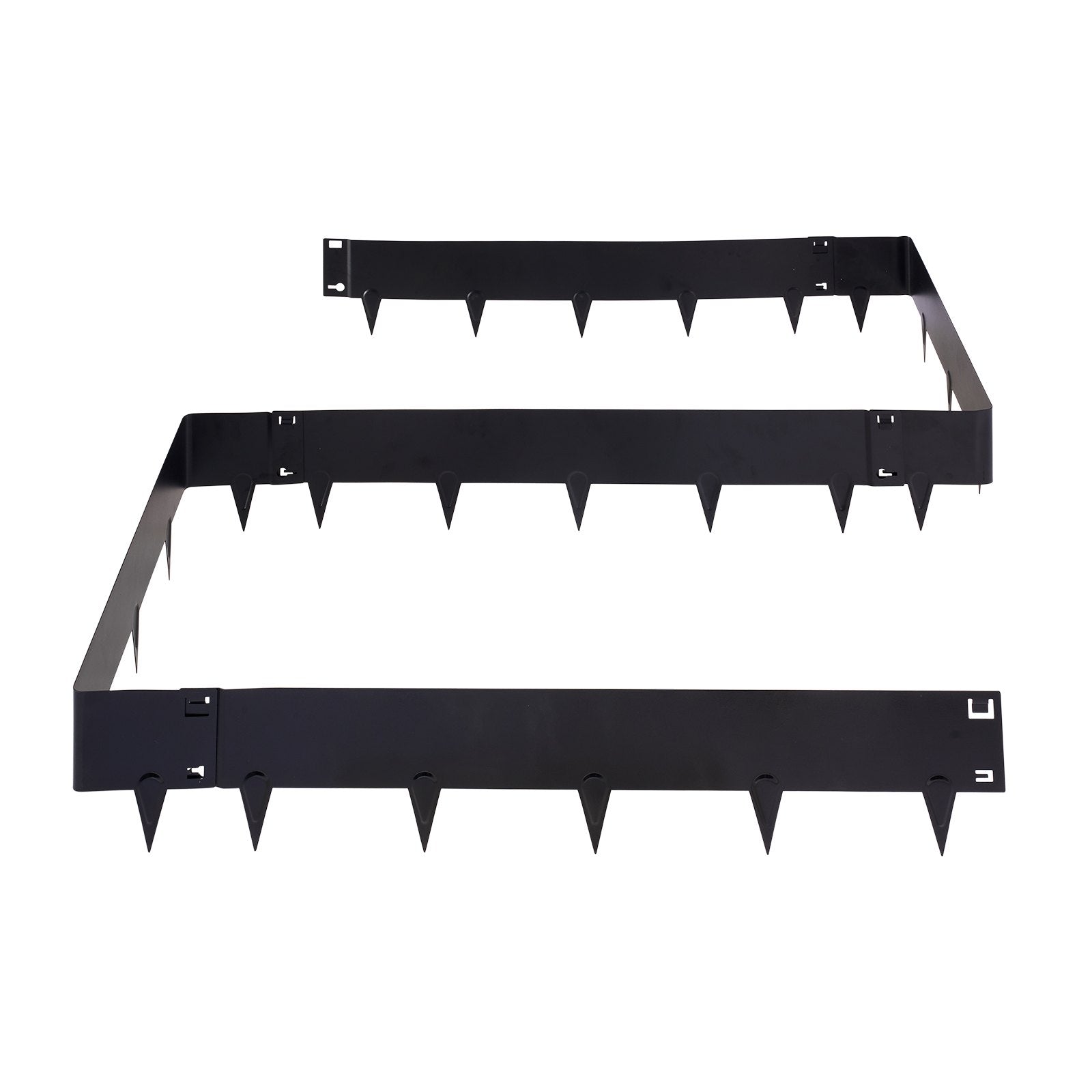 Heavy Duty Galvanized Steel Landscape Edging 6-Pack - Easy Install Metal Garden Border for Flower Beds, Yard Paths, Includes Gloves