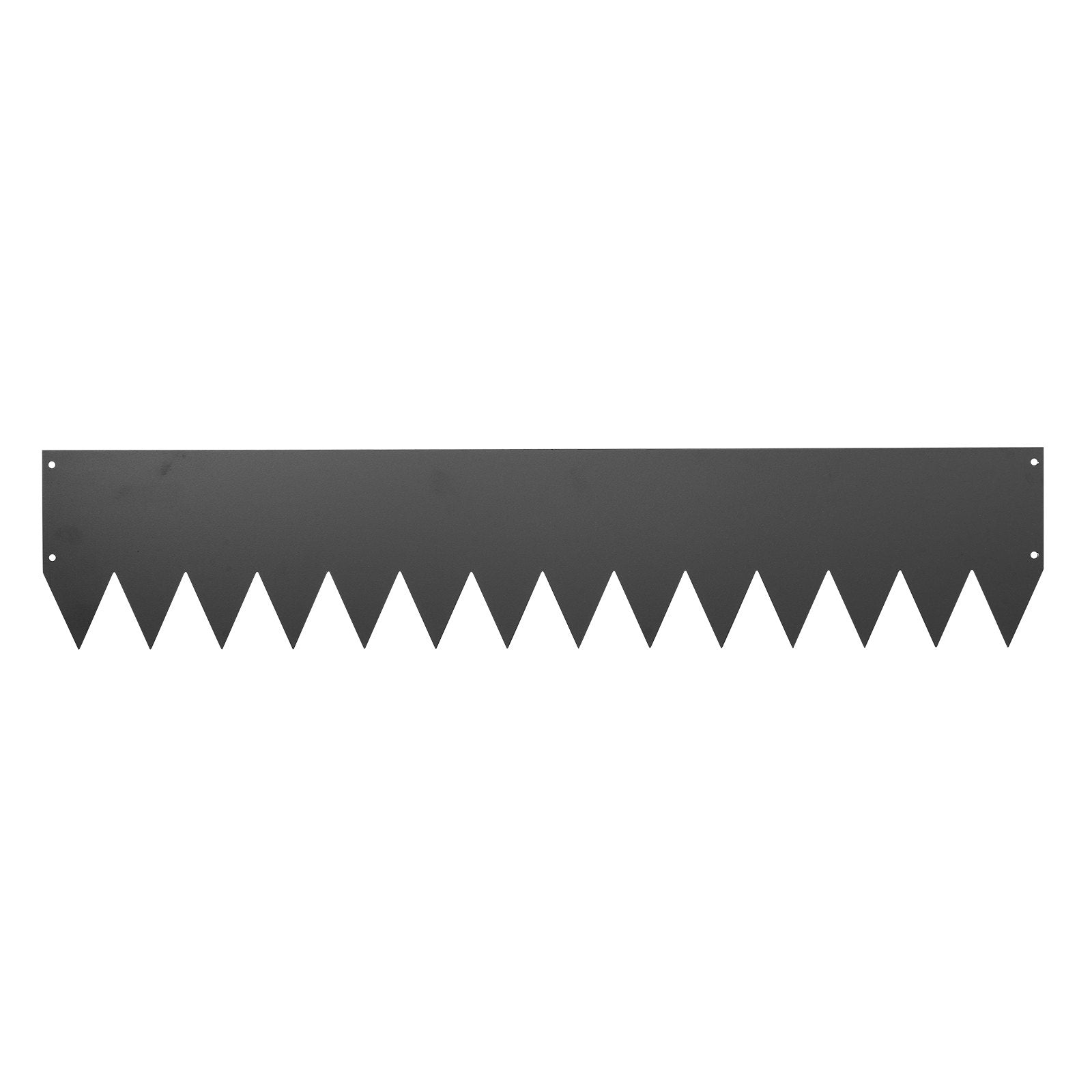 Galvanized Steel Garden Edging Kit, 12-Pack 40"x8" Panels with 14 Clips, Heavy Duty Metal Border for Landscaping, Flower Beds, and Pathways, Black