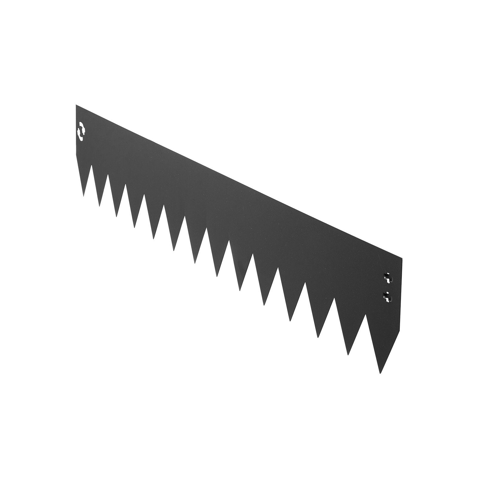 Durable Galvanized Steel Garden Edging Set, 6-Pack, 40"x6" with Clips, Flexible Border for Flower Beds, Pathways, Black Finish