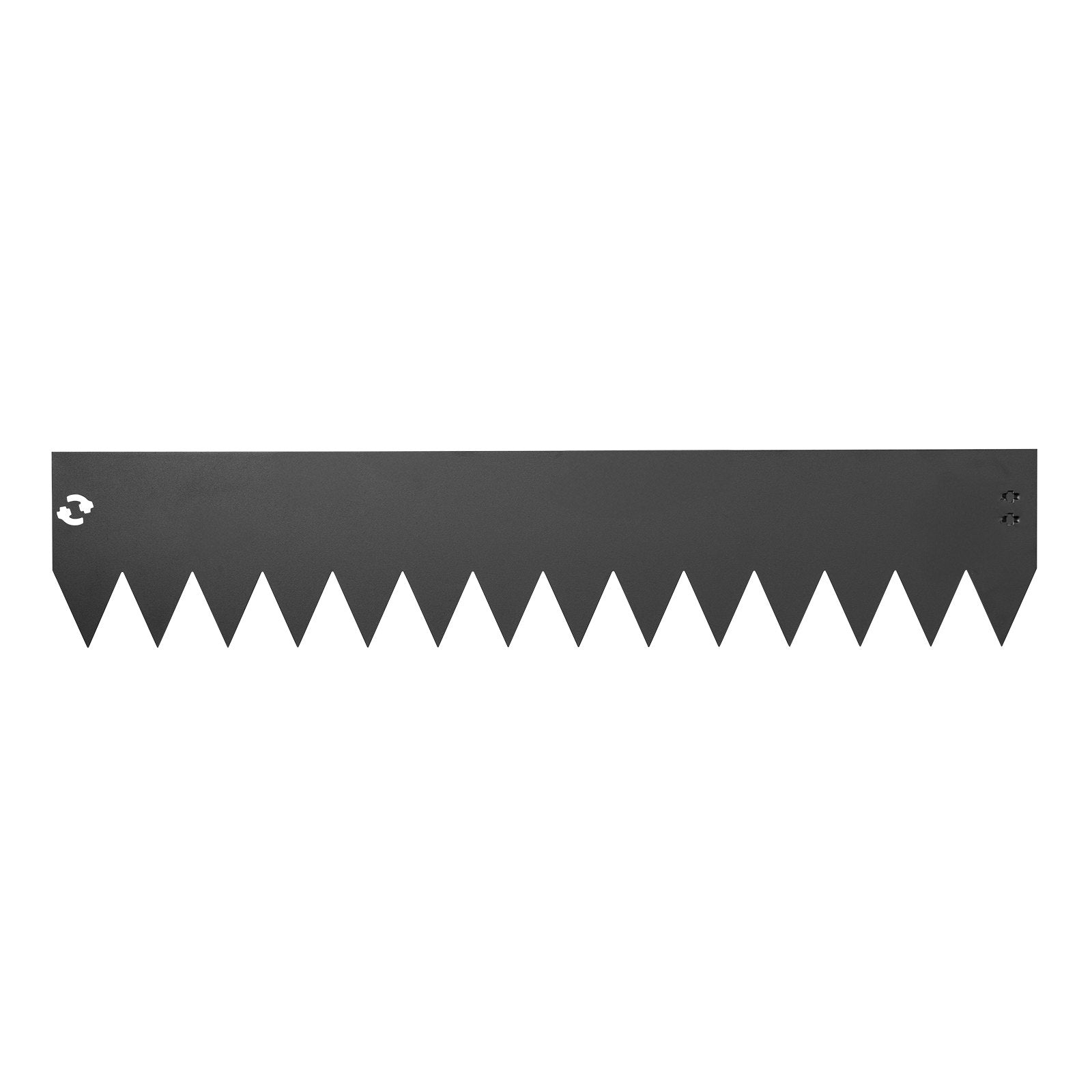 Galvanized Steel Garden Edging 6-Pack, 40x8 Inch, Bendable Metal Border for Flower Bed, Yard Pathway, Quick Install, Black Finish