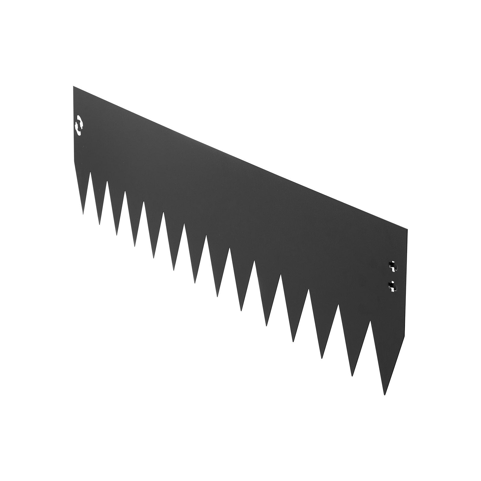 Galvanized Steel Garden Edging 6-Pack, 40x8 Inch, Bendable Metal Border for Flower Bed, Yard Pathway, Quick Install, Black Finish