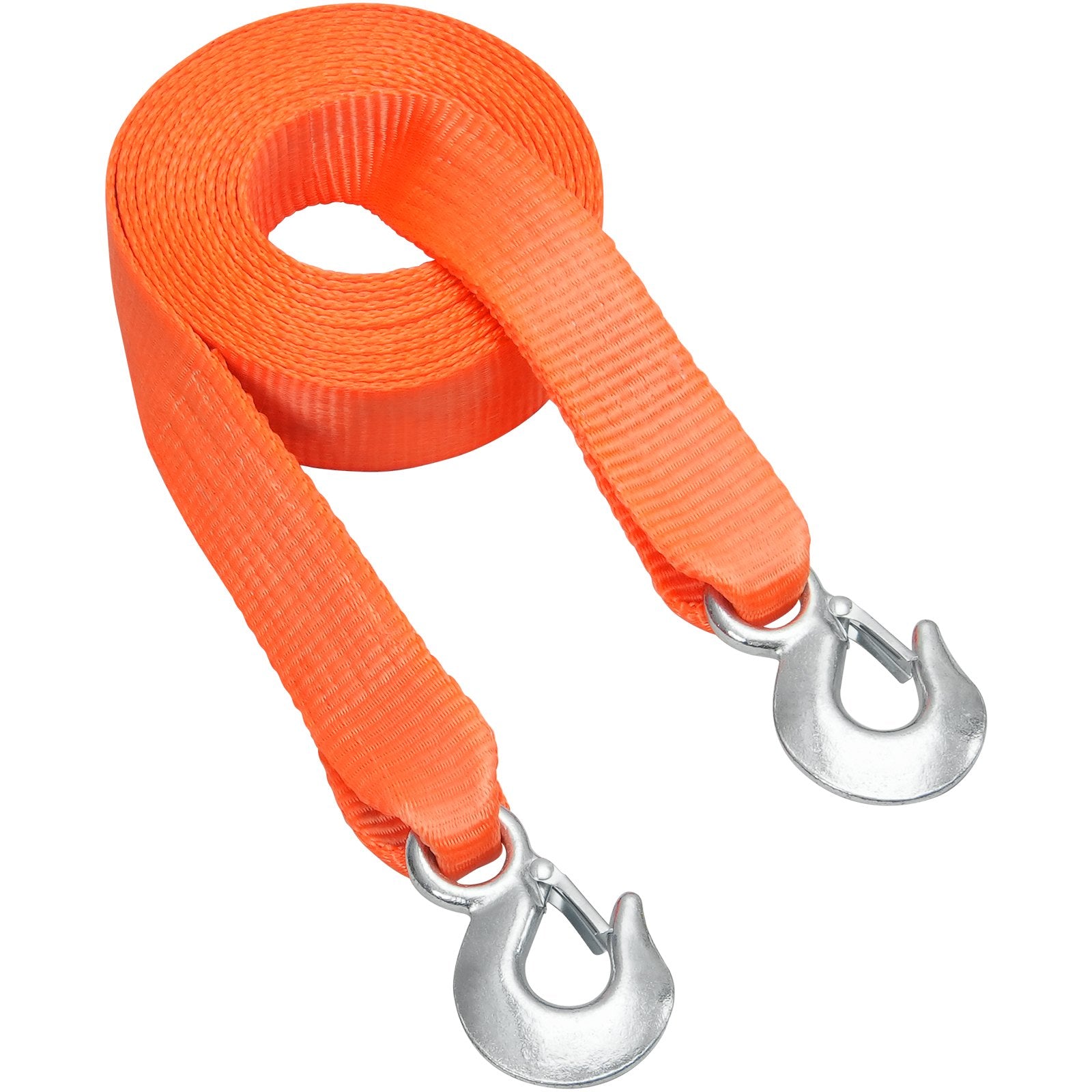 Heavy-Duty ATV Tow Strap with Metal Hooks, 2"x20', 17,000 lbs Capacity – Durable Recovery Rope for Trucks, Vehicles, Roadside Assistance