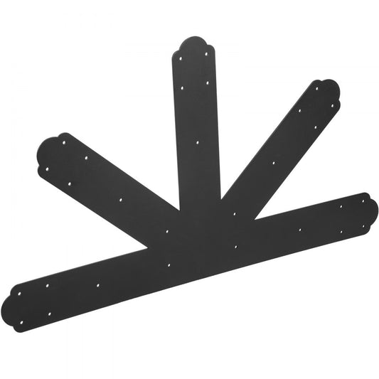 Vevor Gable Plate Truss Connector Plates 12:12 Gable Bracket Black Powder-coated
