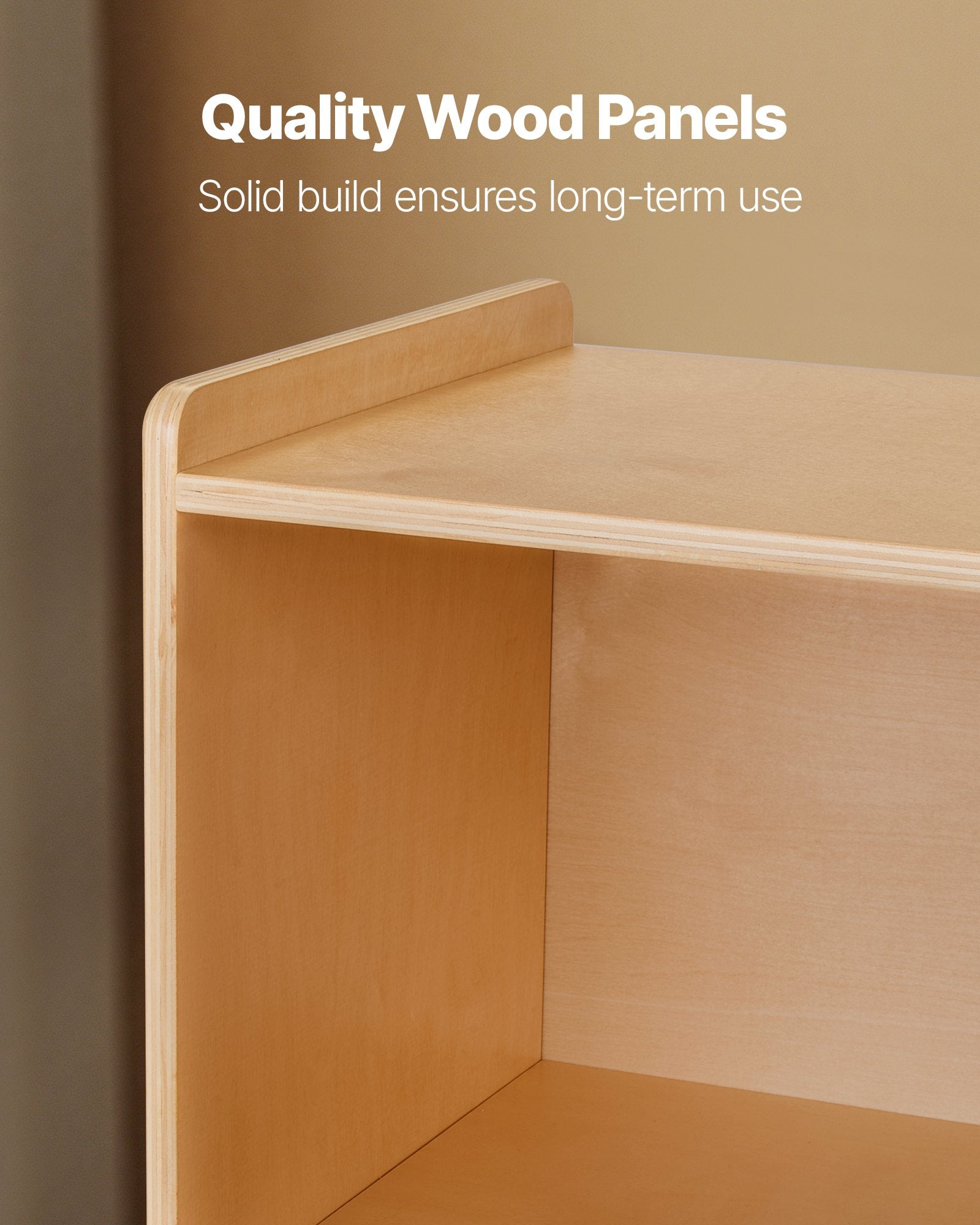 Spacious Montessori Bookshelf for Kids | 5-Section Storage Organizer, Durable Wood Cabinet for Bedroom, Nursery, Living Room, Daycare & Preschool