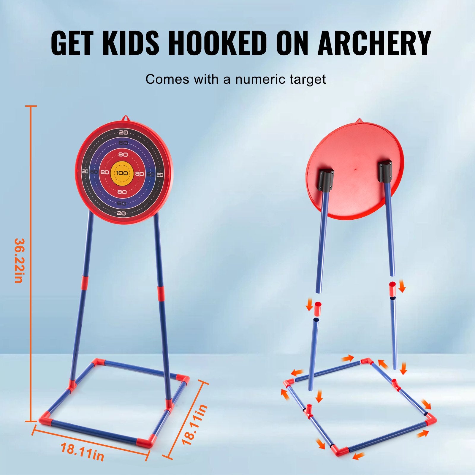 LED Archery Set for Kids: 2 Pack Bow & Arrow with Suction Cup Arrows, Quivers, Soft Bullets, Target Cans - Ideal Outdoor Toy for Boys & Girls 6+