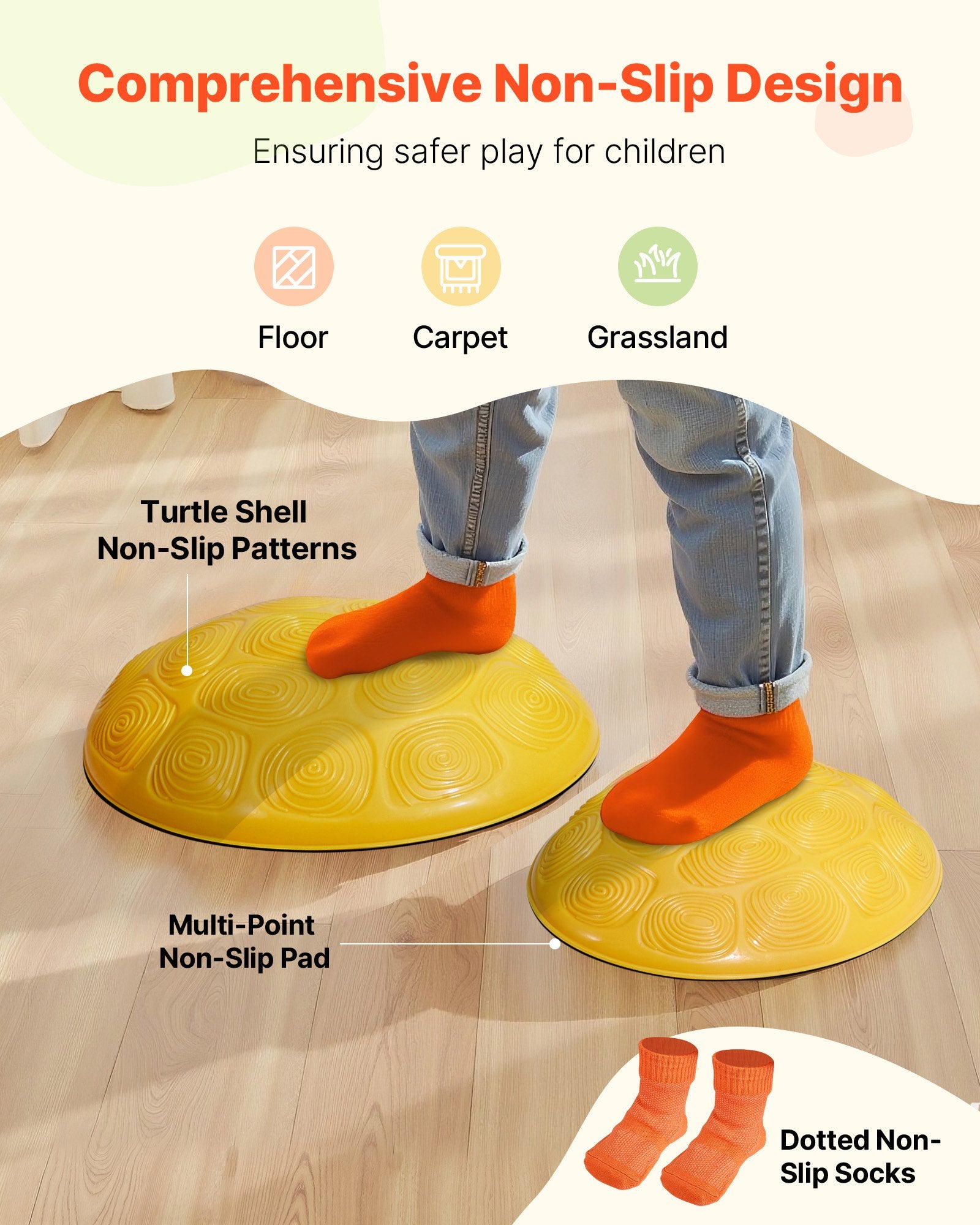 Turtle Balance Stepping Stones Set for Kids - 6 PCS, 220 lbs Capacity, Toddler Obstacle Course, Sensory Game, Indoor Outdoor Play for Ages 3-8+