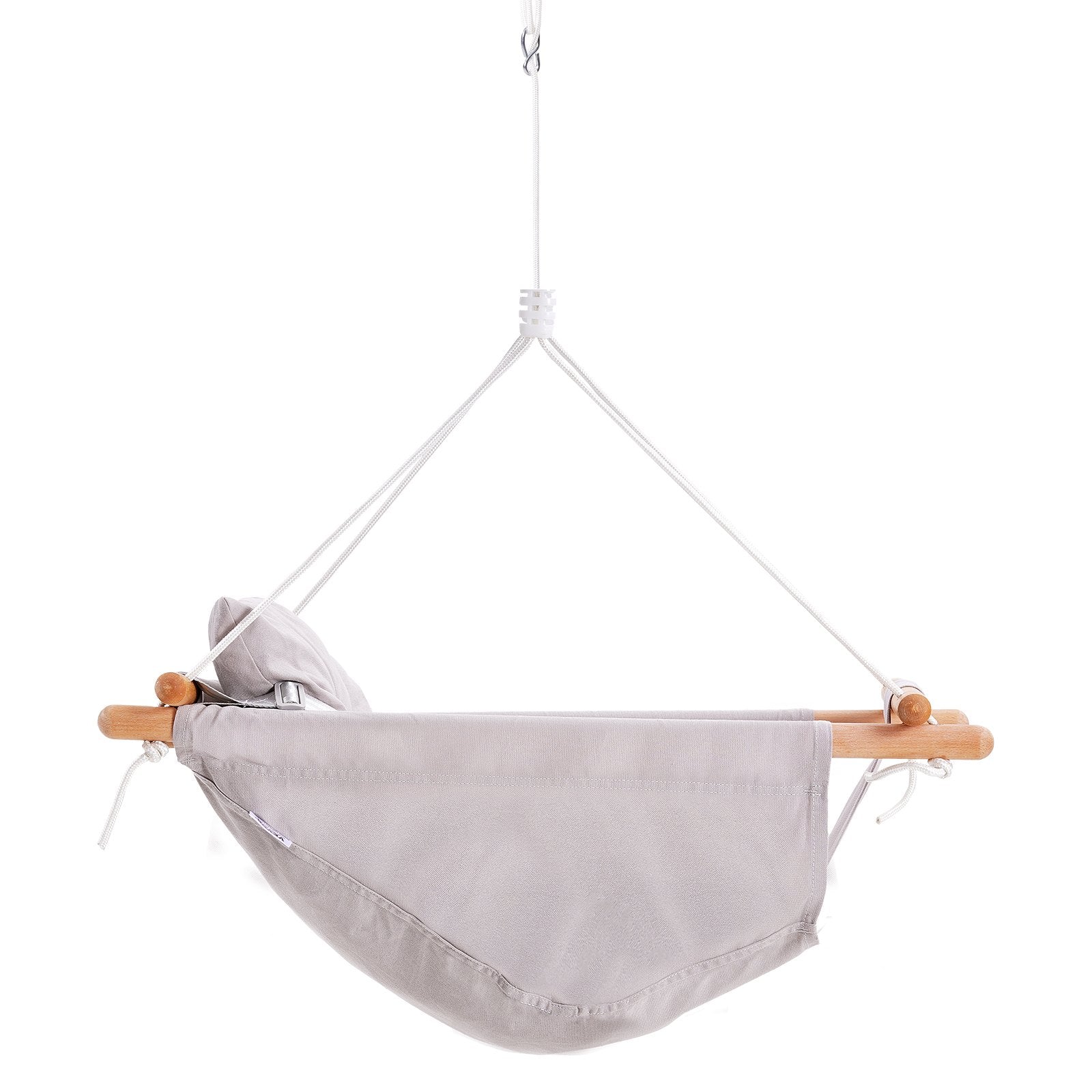 Canvas Hammock Swing: Versatile Baby to Toddler Swing with 5-Point Harness, Tree Straps, Cushion, 150lbs Capacity for Indoor/Outdoor Fun