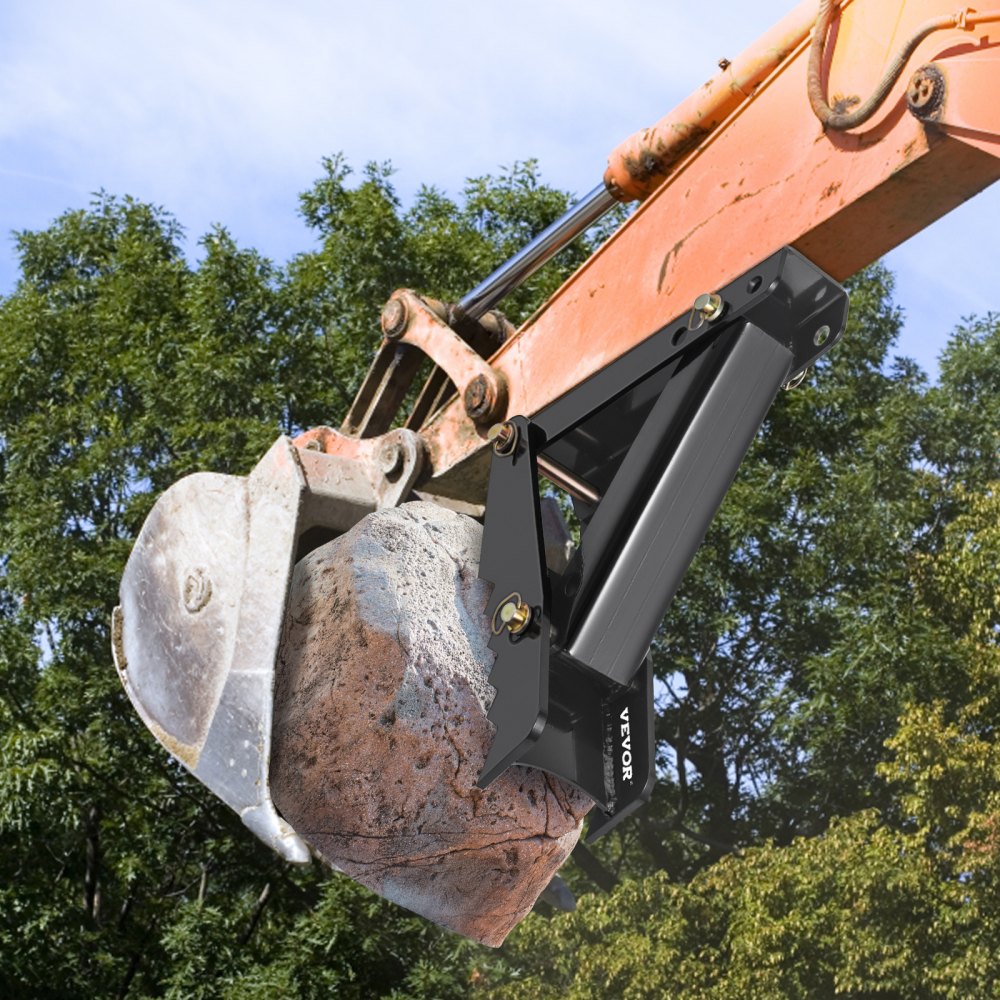 Heavy Duty 18" Excavator Thumb Attachment with 1/2" Teeth and Adjustable Bolt-On Design for Backhoe