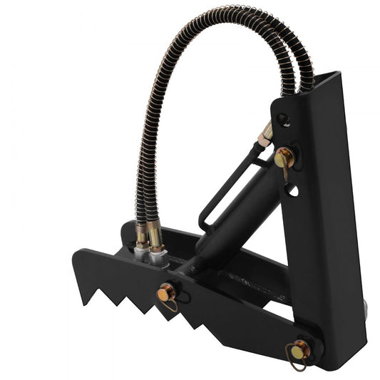 VEVOR 18" Hydraulic Backhoe Thumb, 1/2" Thickness Heavy Duty Excavator Thumb, Black Steel Weld On Thumb Attachments with Hydraulic Cylinder, Mechanical Hydraulic Thumb for Backhoe/Excavator