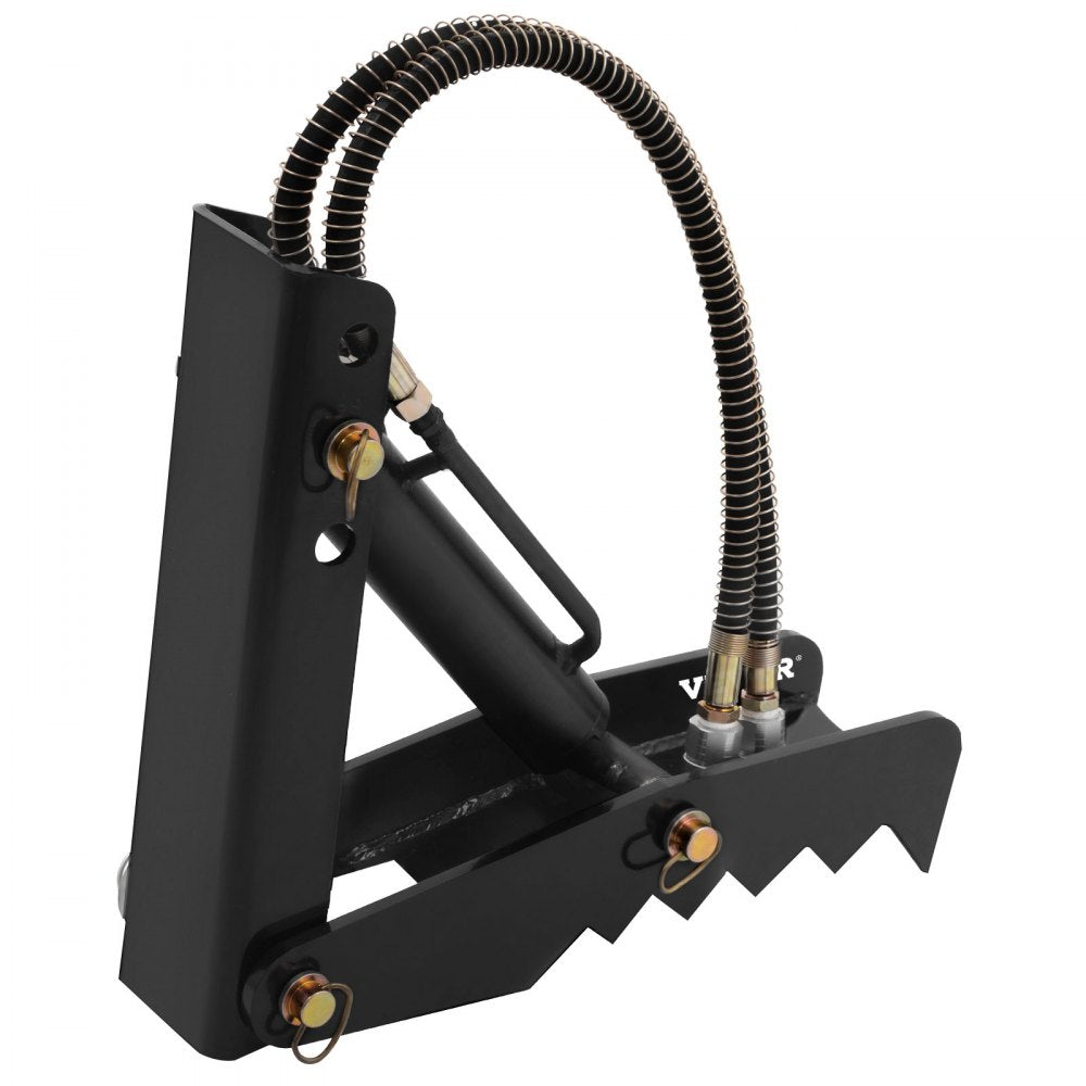 VEVOR 18" Hydraulic Backhoe Thumb, 1/2" Thickness Heavy Duty Excavator Thumb, Black Steel Weld On Thumb Attachments with Hydraulic Cylinder, Mechanical Hydraulic Thumb for Backhoe/Excavator
