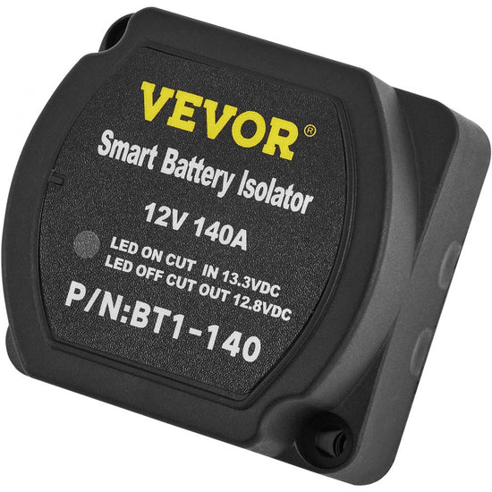 VEVOR Split Charge Relay Kit, 6mtr 12V, Automatic Dual Battery Isolator Kit with 140AMP Voltage Sense Relay VSR, Compatible with RV Marine Car Vehicle Truck Caravan Camper Yacht ATV UTV Boats Workshop