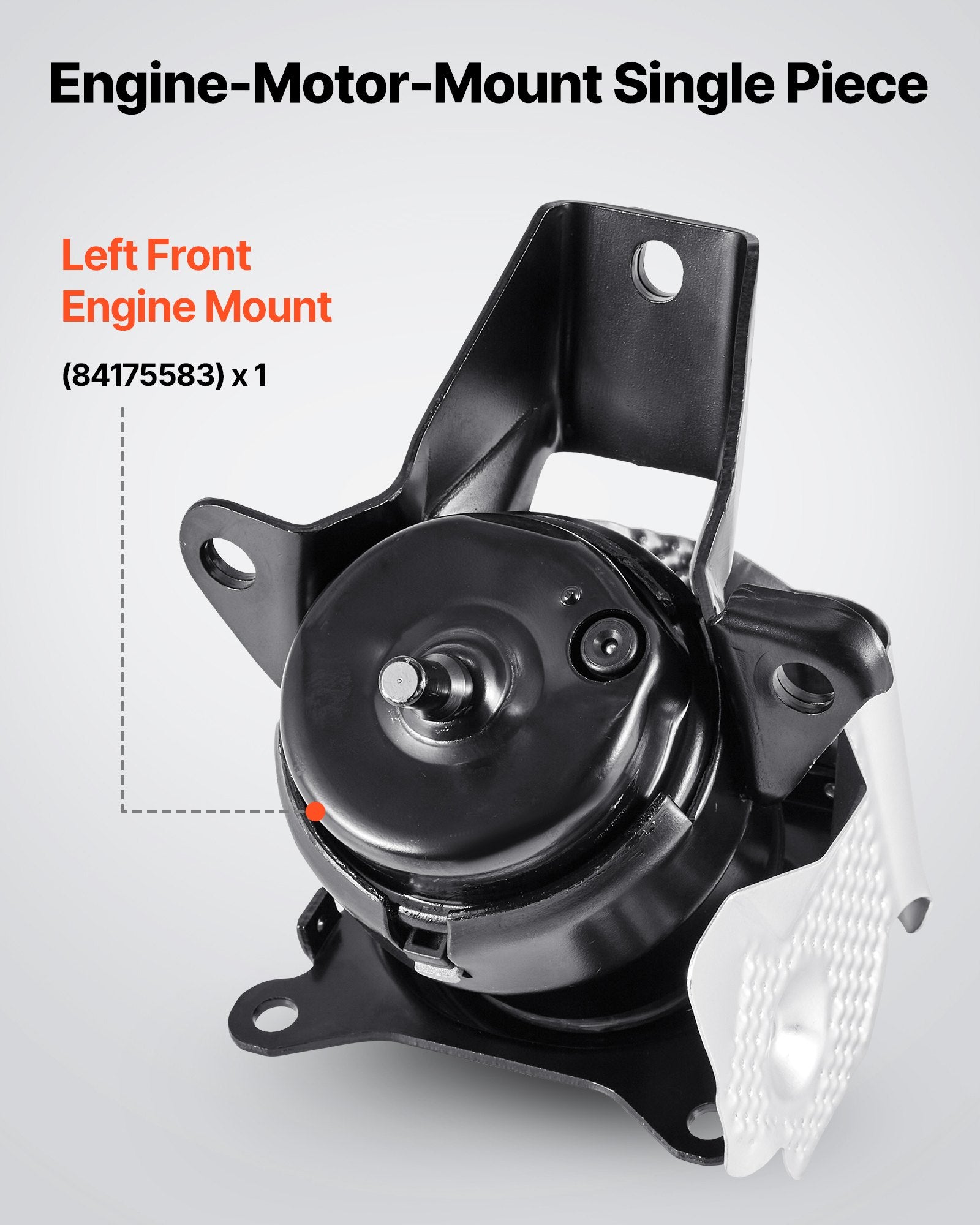 Heavy-Duty Aluminum Engine Motor Mount for 2014-2018 Chevy Silverado 1500 5.3L V8, Secure Left Front Support, Direct Replacement