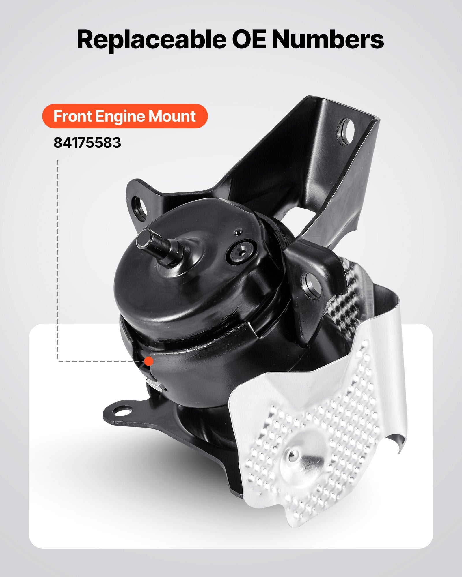 Heavy-Duty Aluminum Engine Motor Mount for 2014-2018 Chevy Silverado 1500 5.3L V8, Secure Left Front Support, Direct Replacement