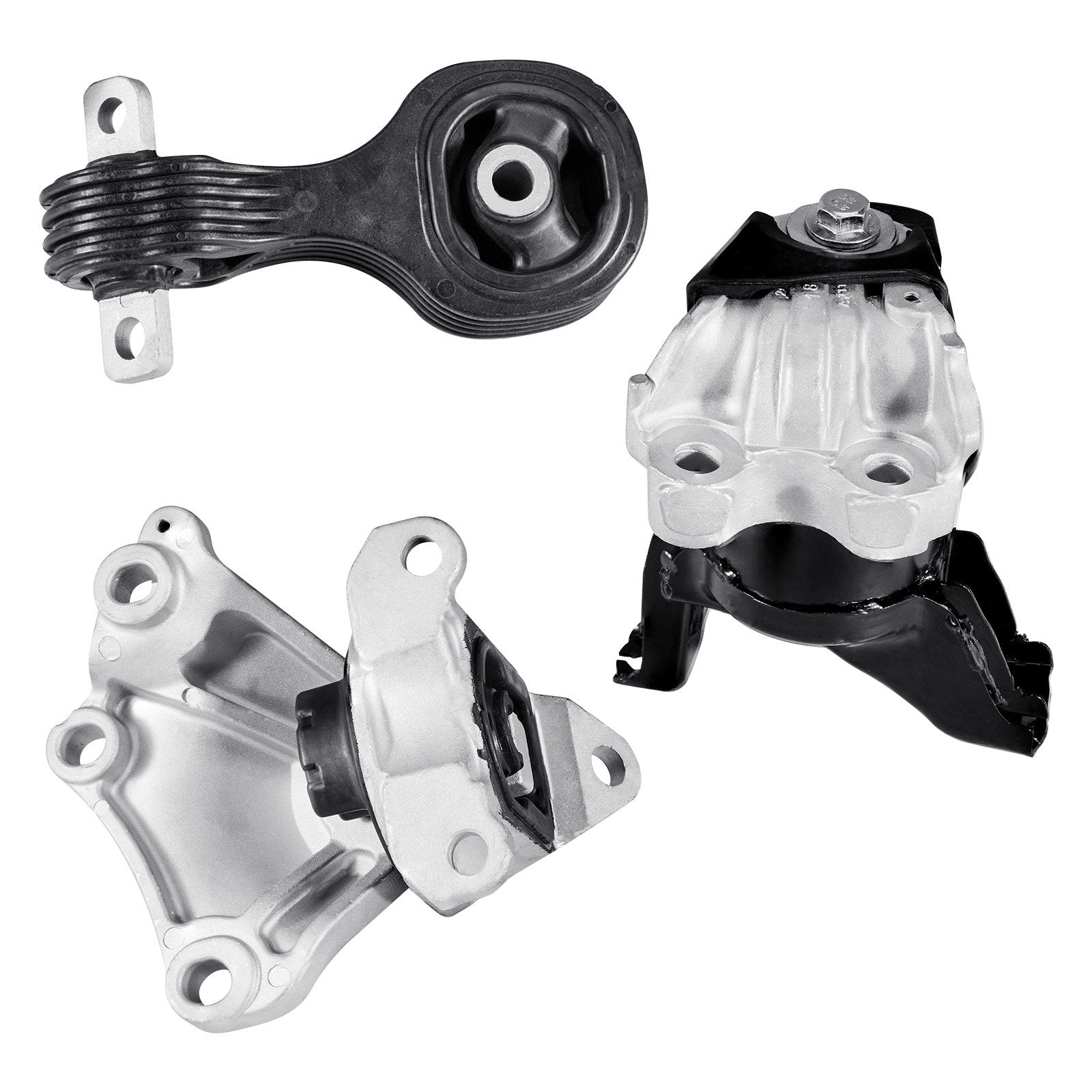 Engine & Transmission Mount Kit for 2012-2013 Honda Civic 1.8L Coupe - 3-Piece Set for Stable Support, Direct Fit, Enhanced Comfort, OE# A65048, A65021, A65087