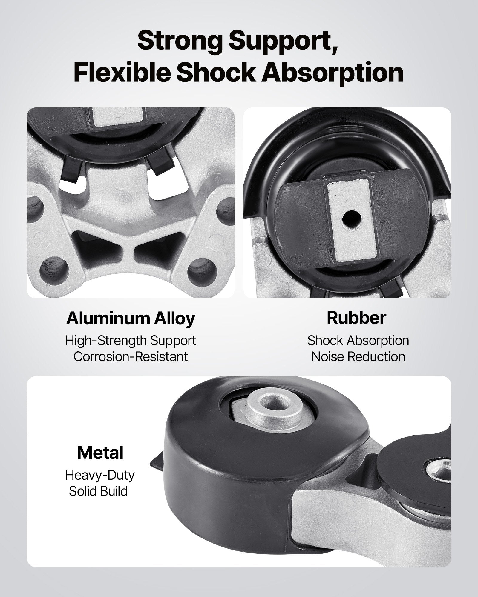 Engine & Transmission Mount Kit for 2007-2014 Ford Edge 3.5L - Set of 3, OE# A5342, A5431, A5605, Durable Support, Easy Install, Enhanced Comfort