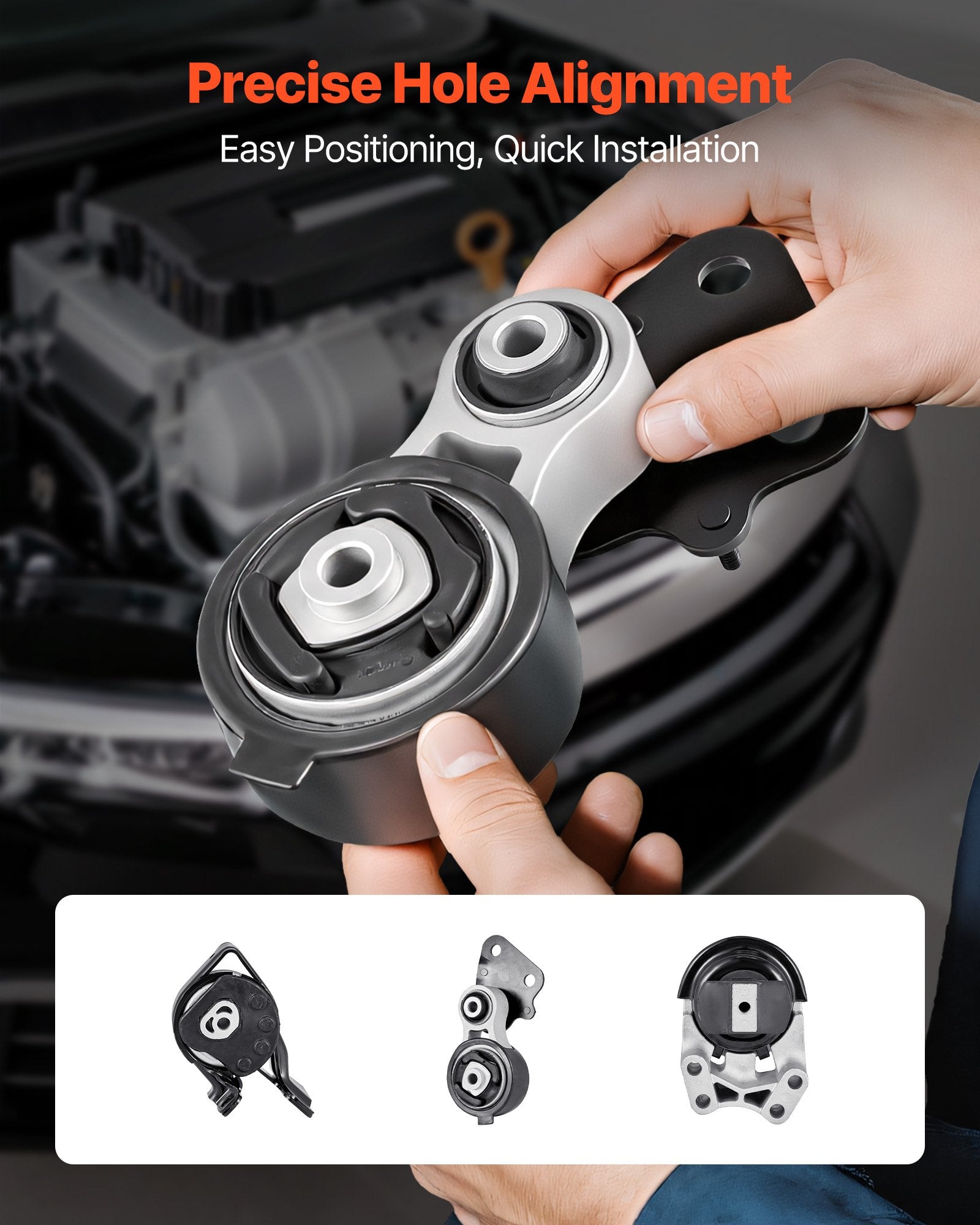 Engine & Transmission Mount Kit for 2007-2014 Ford Edge 3.5L - Set of 3, OE# A5342, A5431, A5605, Durable Support, Easy Install, Enhanced Comfort