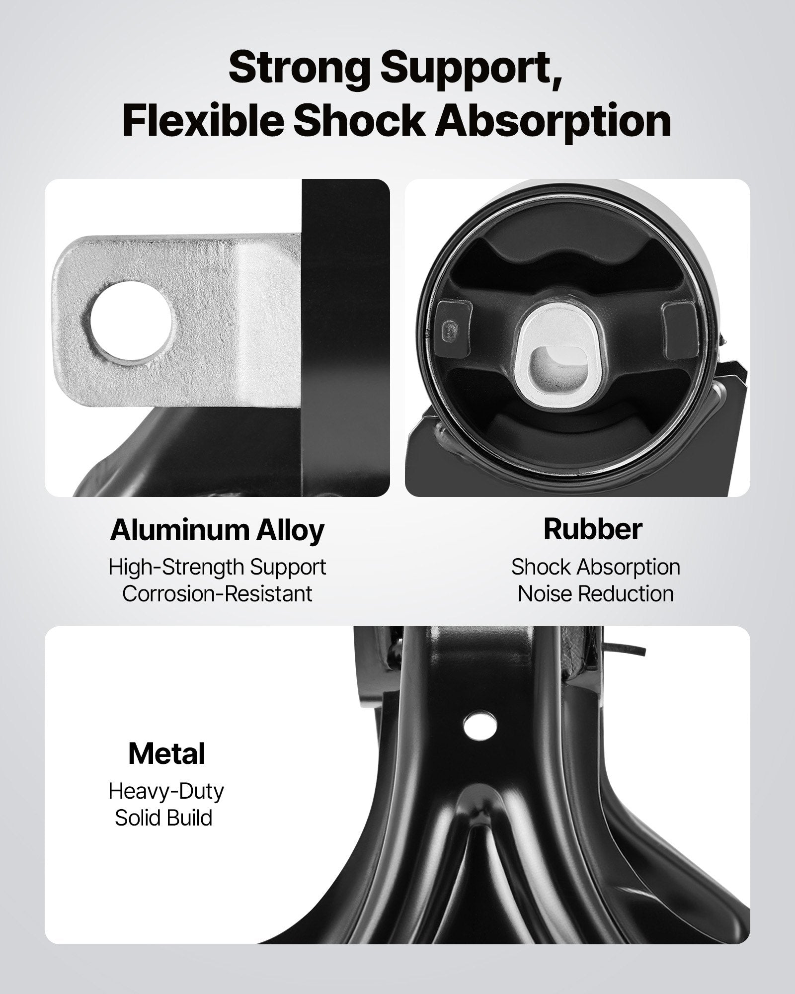 Premium Engine & Transmission Mount Kit for 2011–2019 Dodge Journey 3.6L FWD - Set of 4 with OE# A5551, A5443, A5632, A5543, Ensuring Stability & Comfort